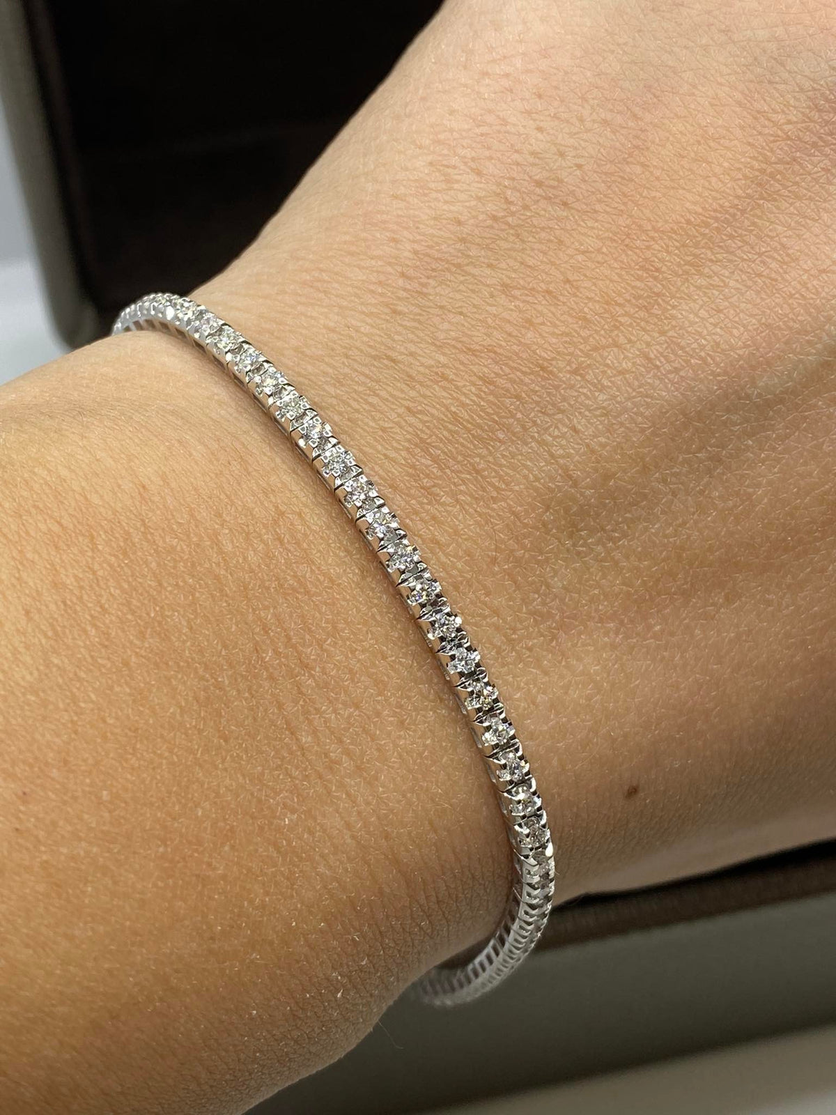 Bracciale Tennis Crivelli in Oro 18KT 18KT e Diamanti Ct. 1.60