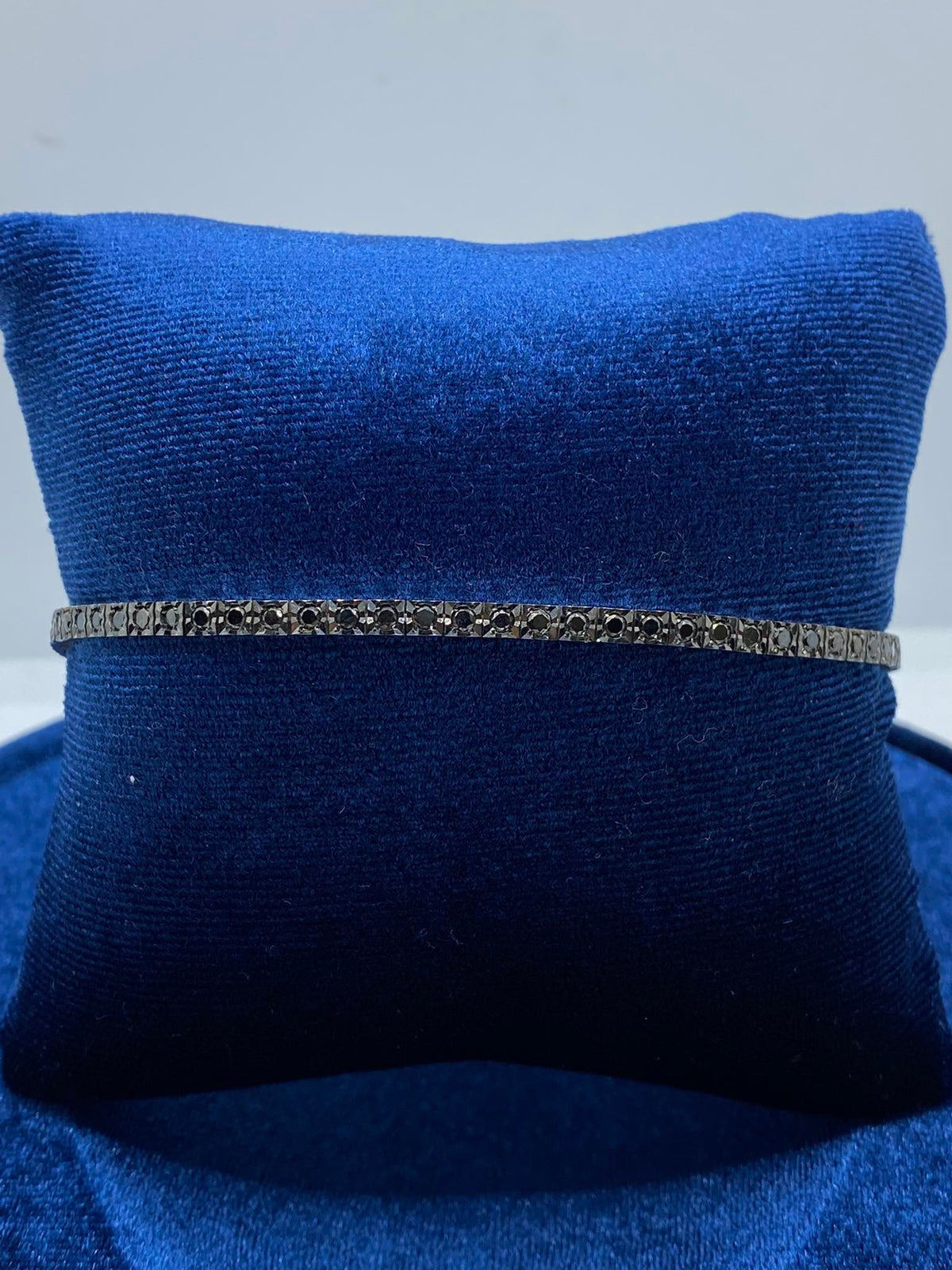 Bracciale Tennis Recarlo in Oro 18KT e Diamanti Neri Ct 1.72