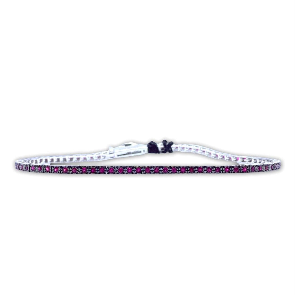 Bracciale Tennis Recarlo in Oro 18KT e Rubini Ct. 0.77