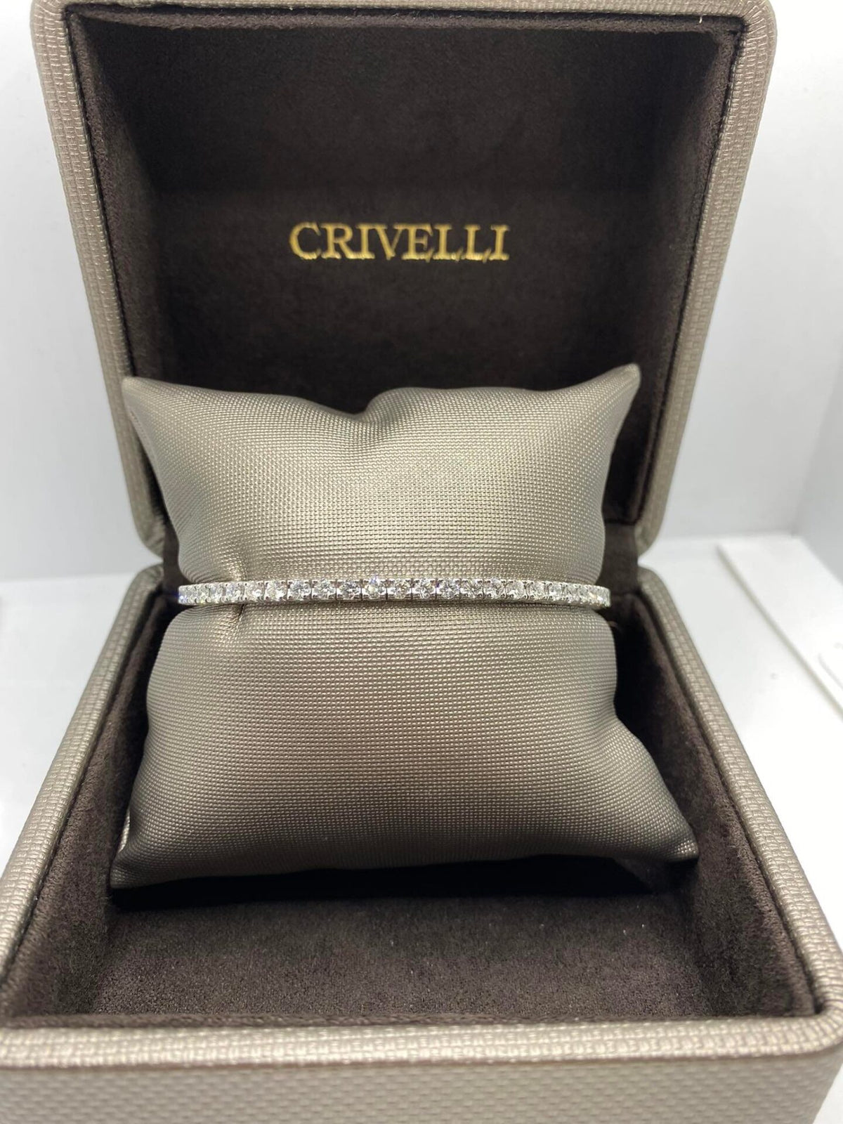 Bracciale Tennis Crivelli in Oro 18KT 18KT e Diamanti Ct 3,25