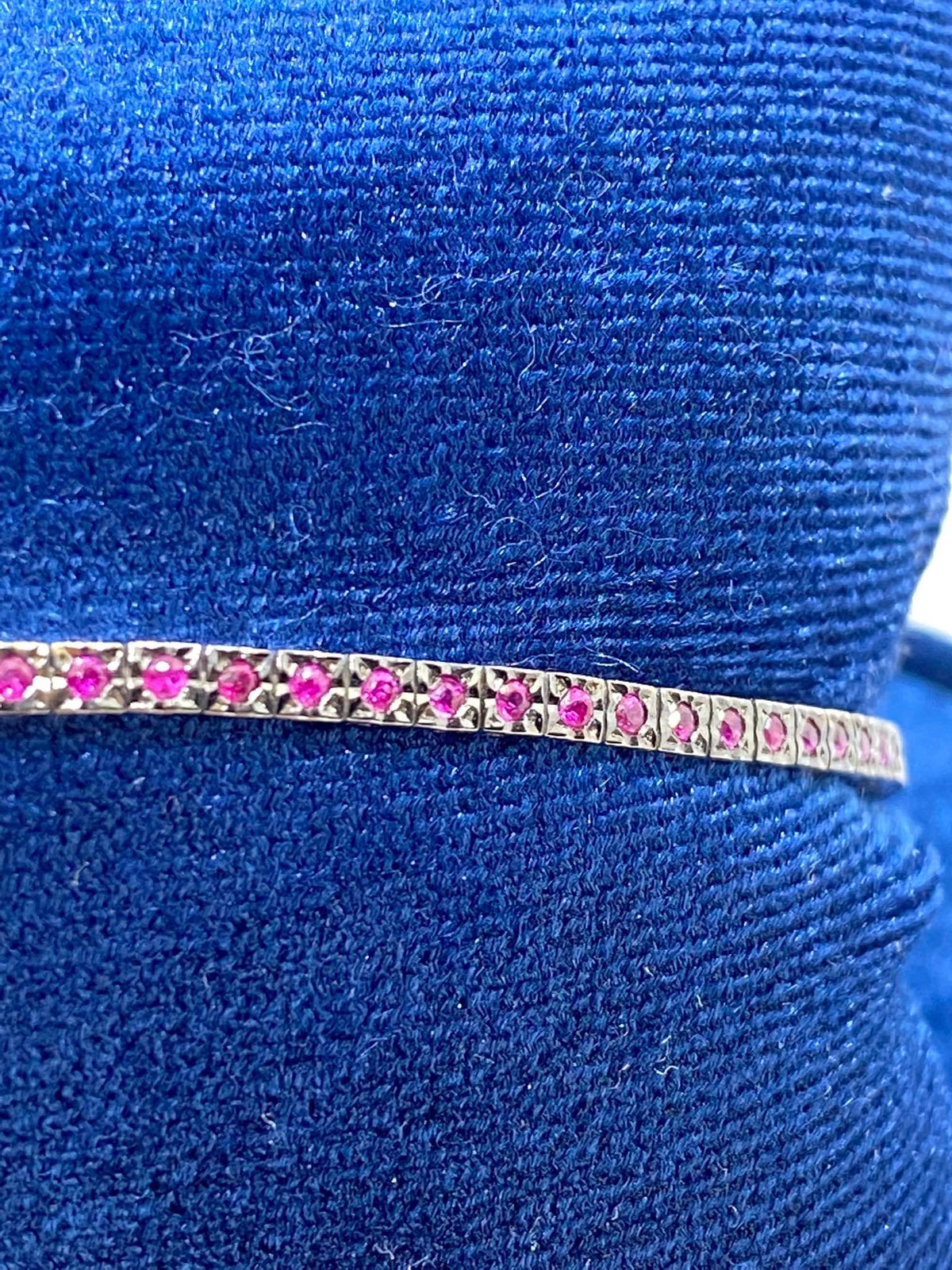 Bracciale Tennis Recarlo in Oro 18KT e Rubini Ct. 0.77