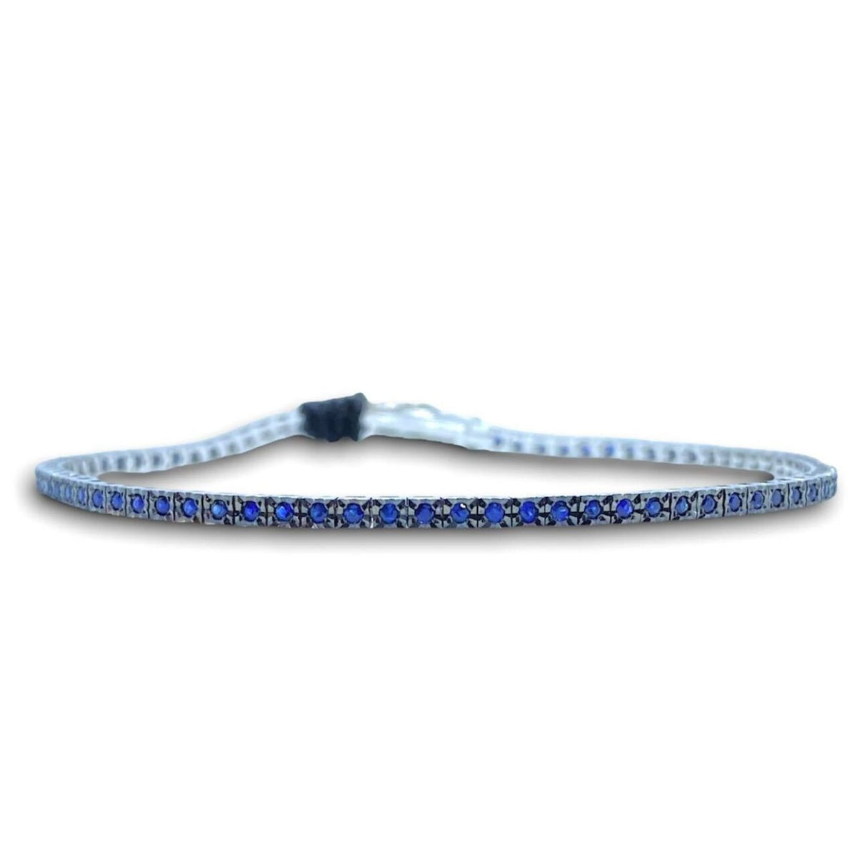 Bracciale Tennis Recarlo in Oro 18KT e Zaffiri Ct. 0.81