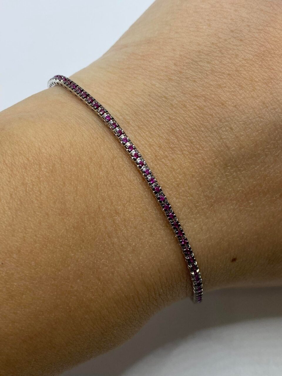 Bracciale Tennis Crivelli in Oro 18KT e Rubini Ct. 0.60