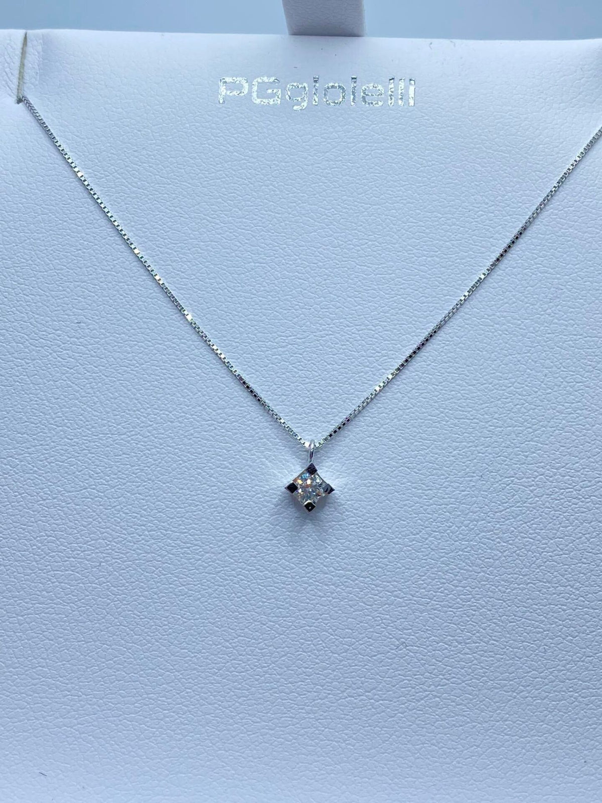 Collana Punto Luce PG Gioielli con Diamante Ct. 0.08