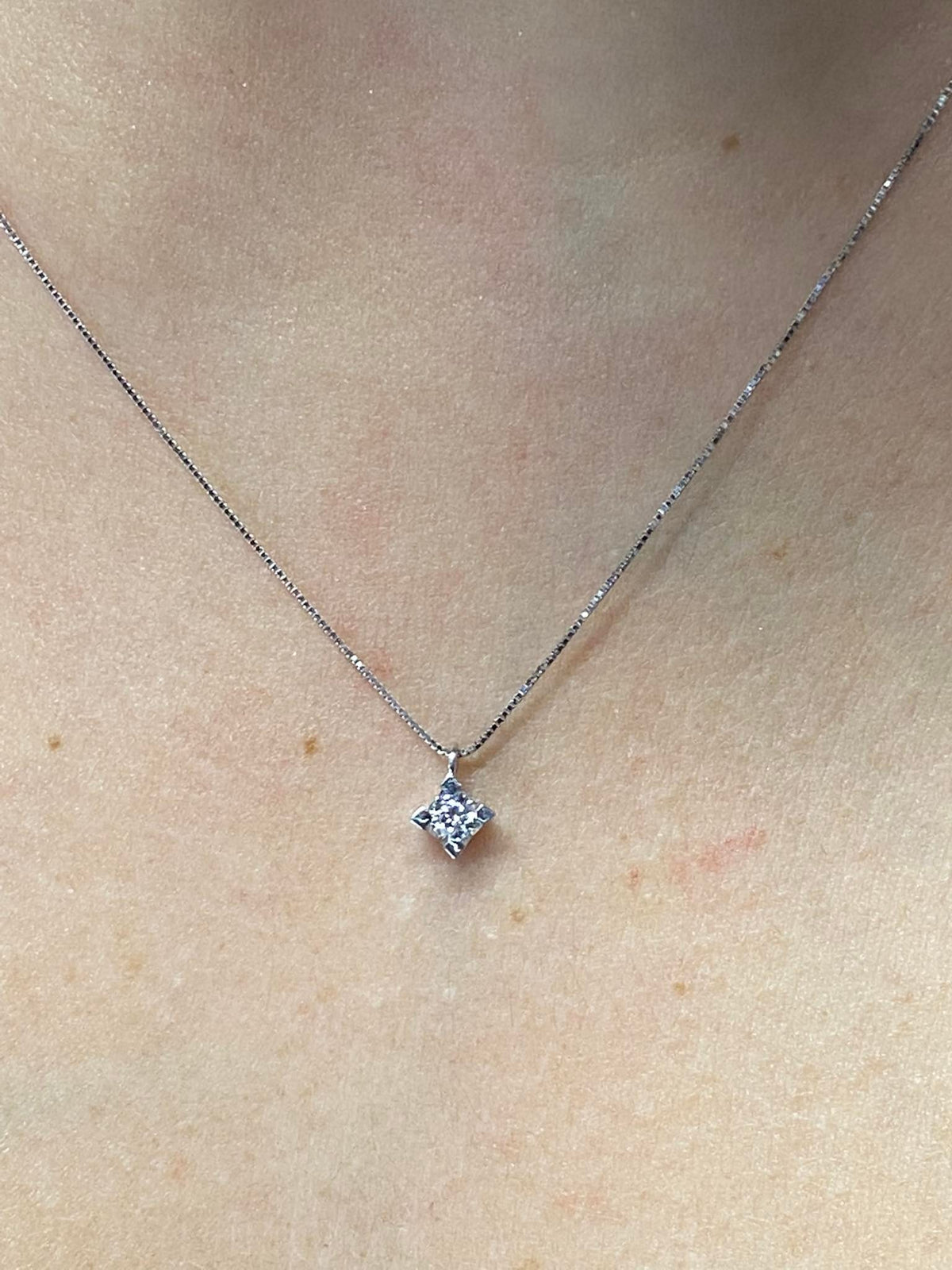 Collana Punto Luce PG Gioielli con Diamante Ct. 0.11