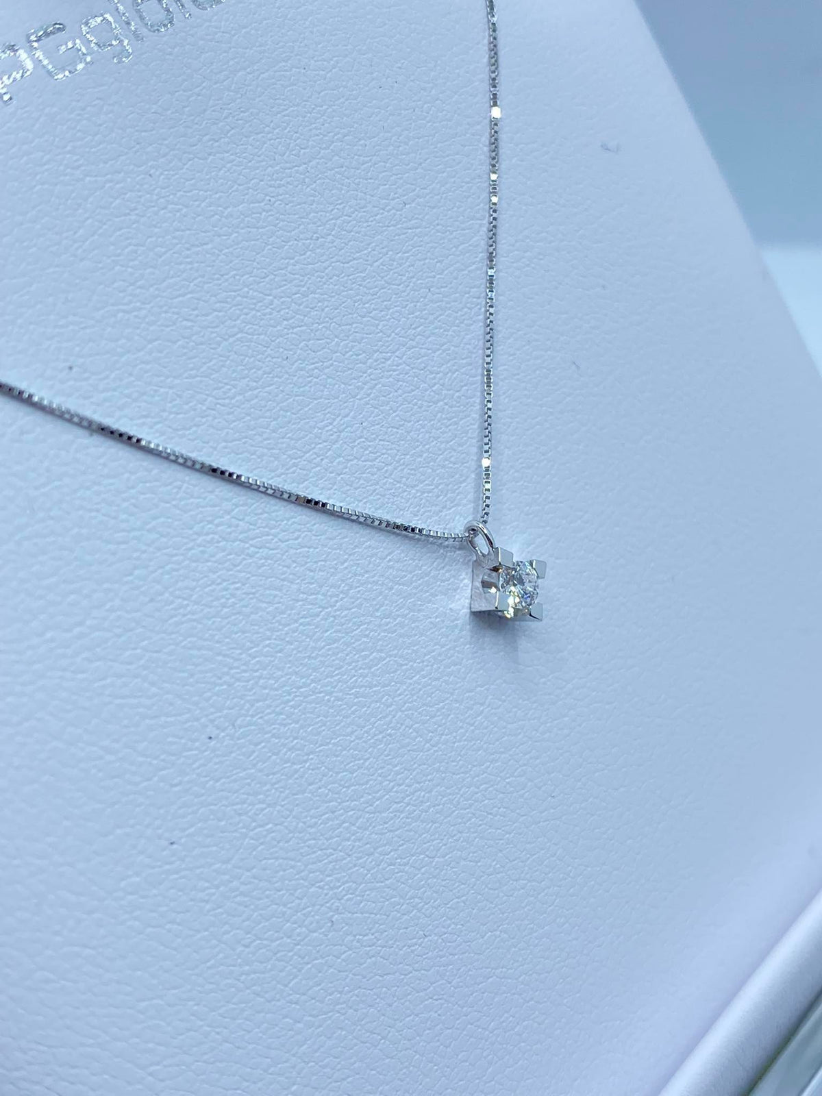 Collana Punto Luce PG Gioielli con Diamante Ct. 0.11