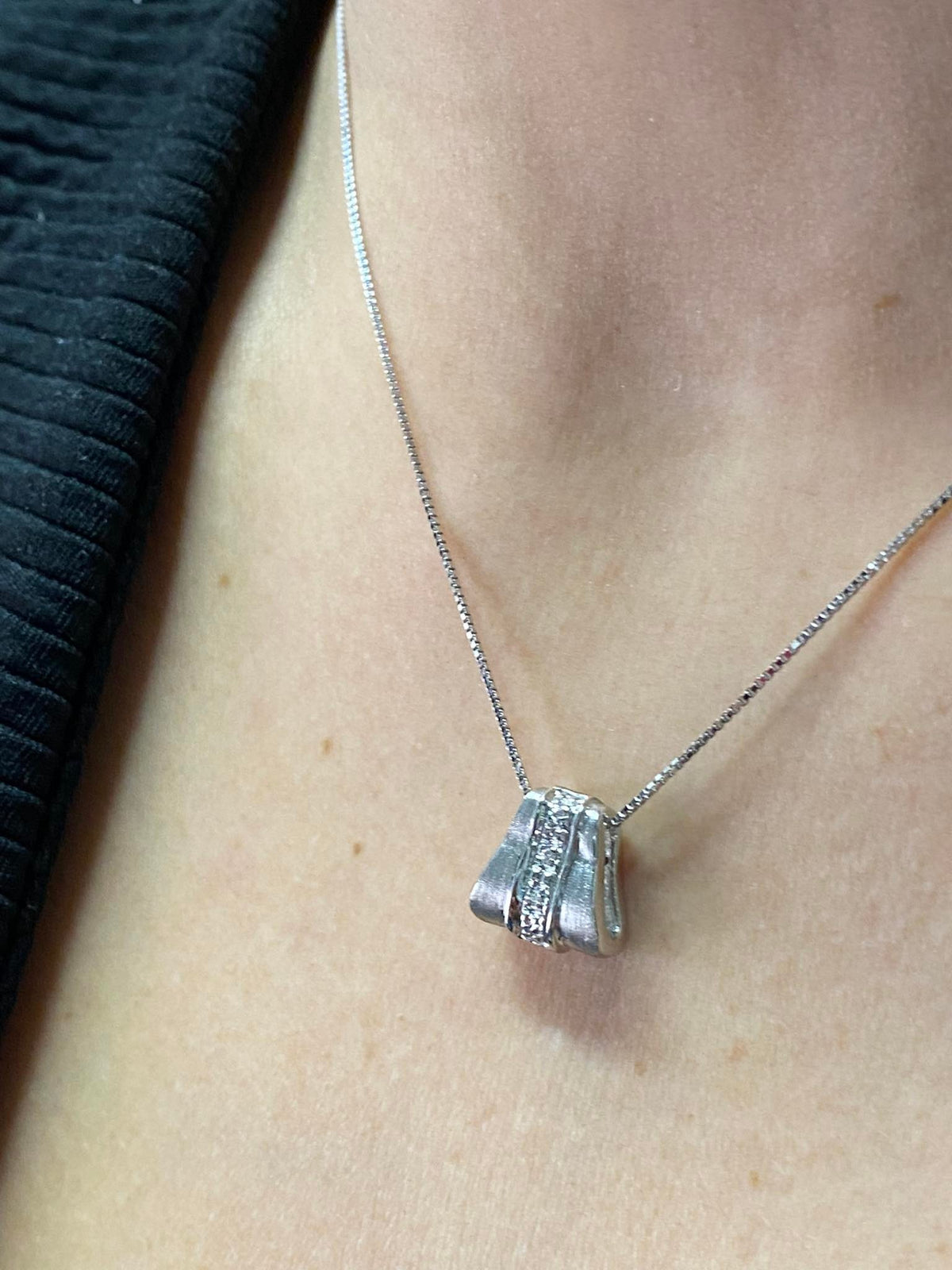 Collana Fantasia in Oro 18KT 18KT e Diamanti Ct. 0.04