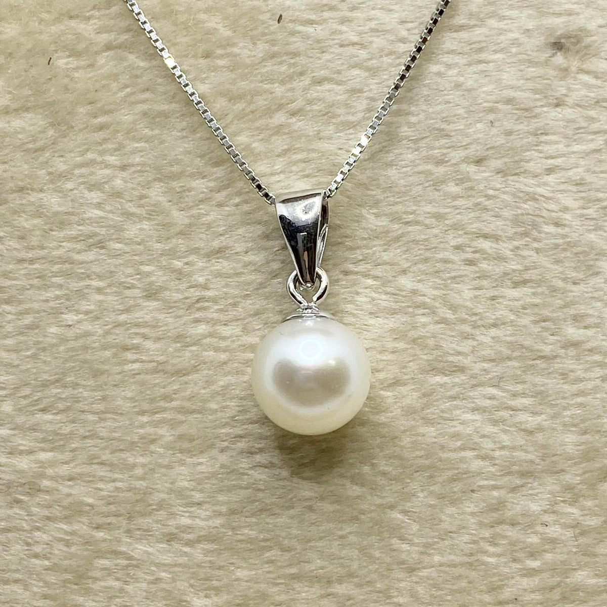 Collana Donna Oro 18KT con Perla Naturale mm 6-6,5