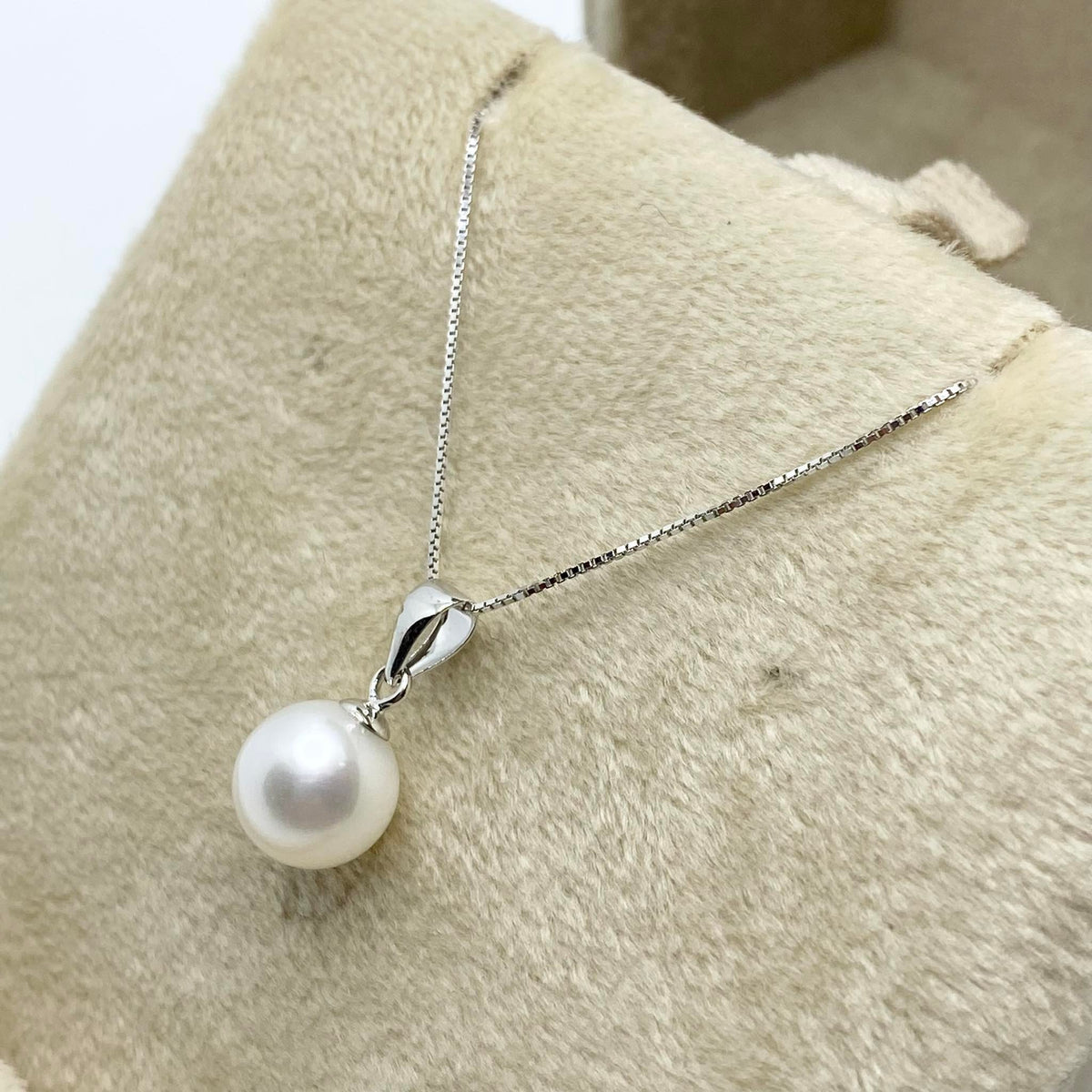 Collana Donna Oro 18KT con Perla Naturale mm 7,5-8