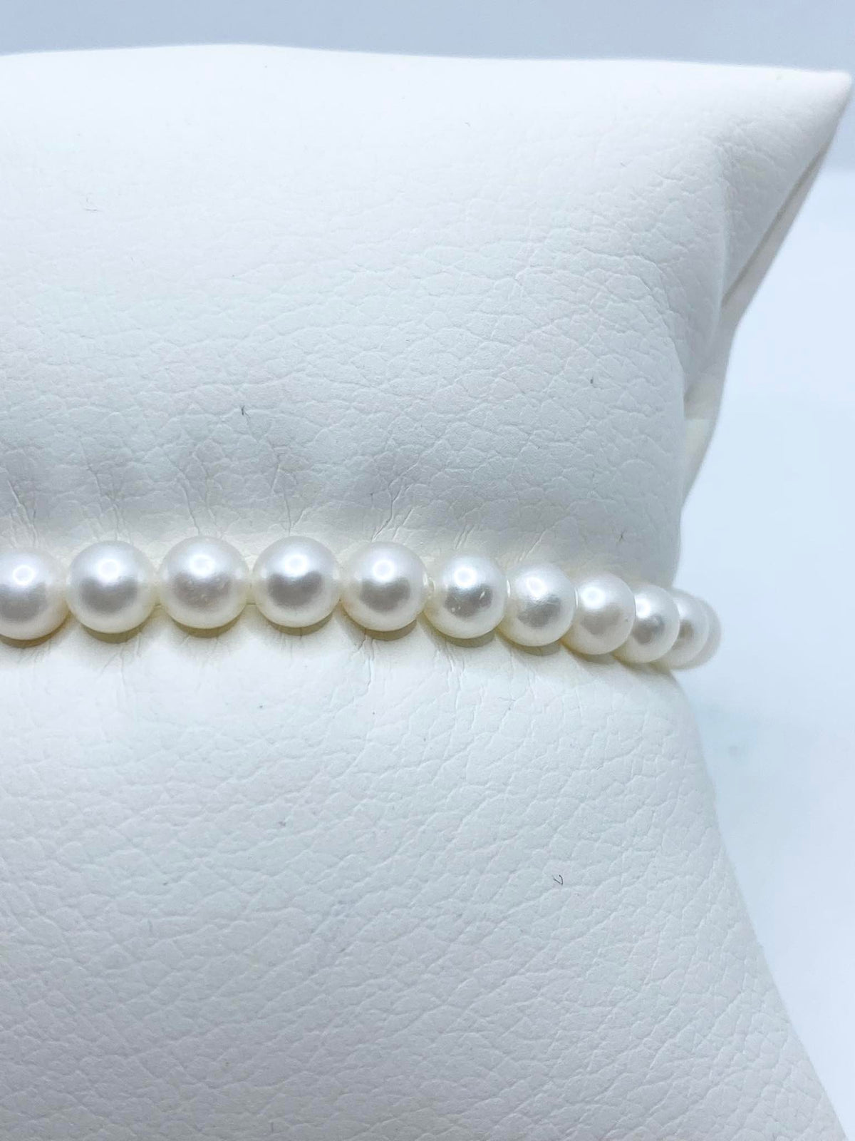 Bracciale Donna Oro 18KT con Perle Naturali mm 5-5,5