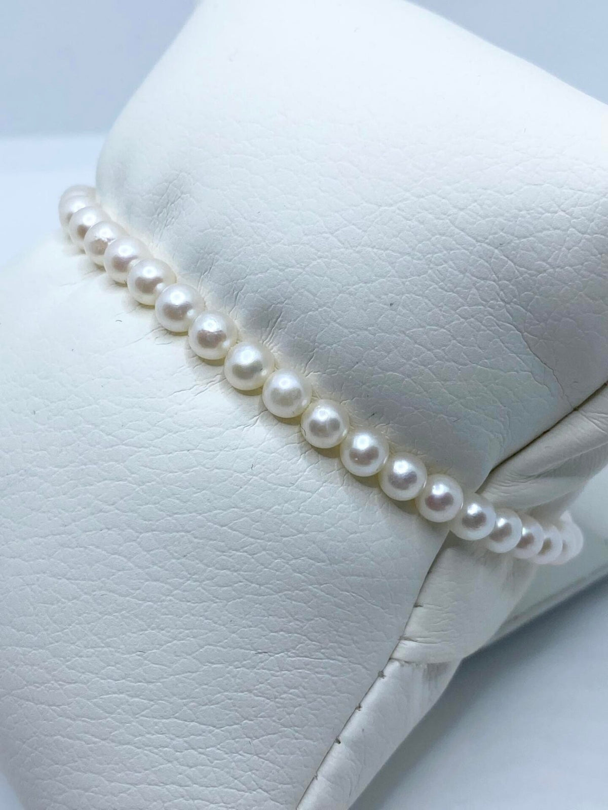 Bracciale Donna Oro 18KT con Perle Naturali mm 4-4,5