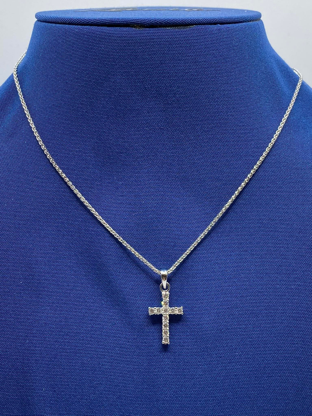 Collana Recarlo Con Croce in Oro 18KT 18KT e Diamanti Ct. 0,26