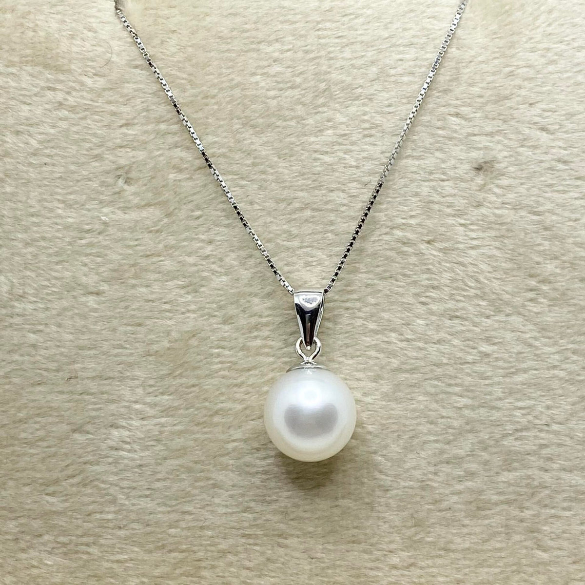Collana Donna Oro 18KT con Perla Naturale mm 8-8,5