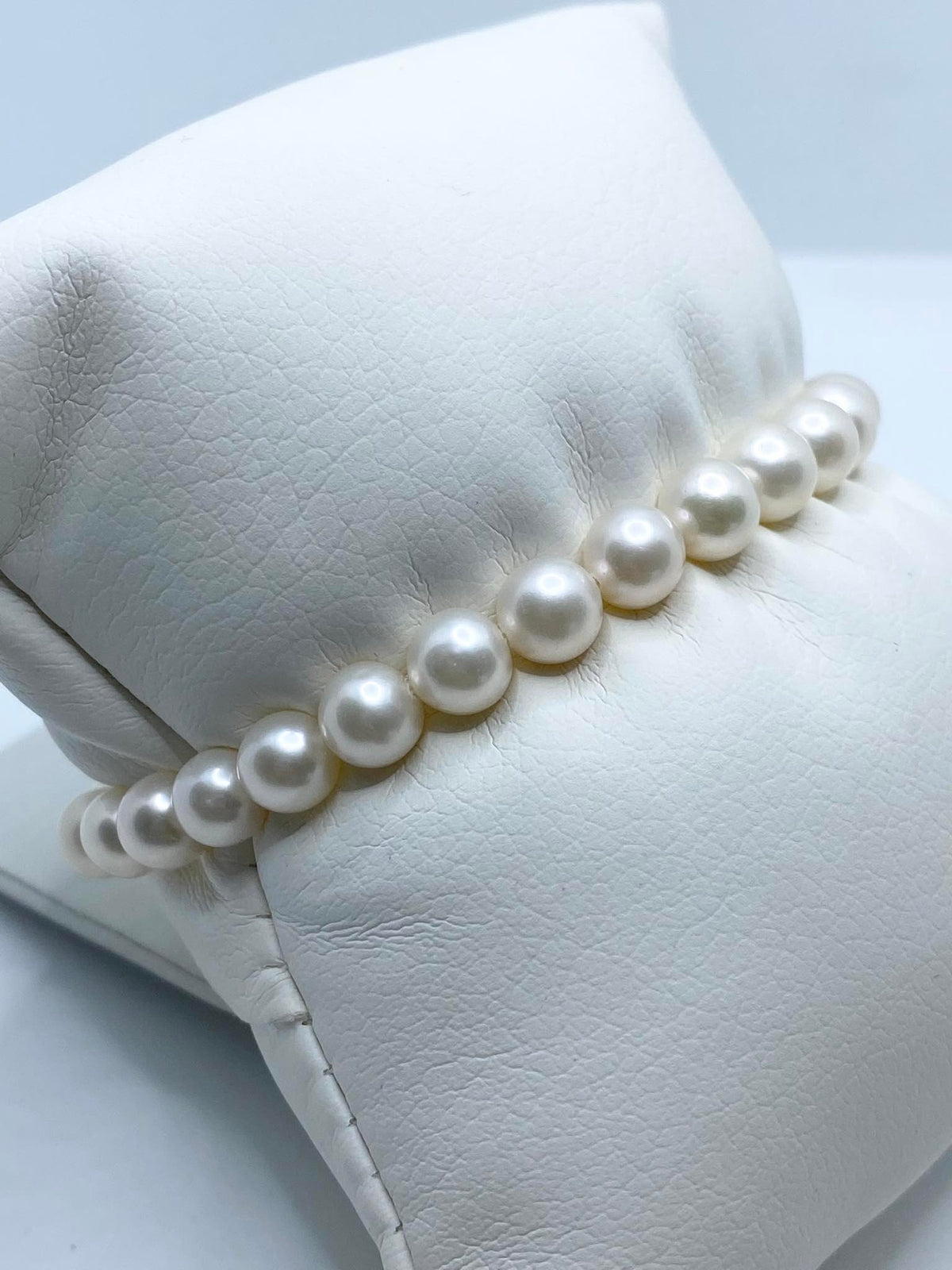 Bracciale Donna Oro 18KT con Perle Naturali mm 6-6,5