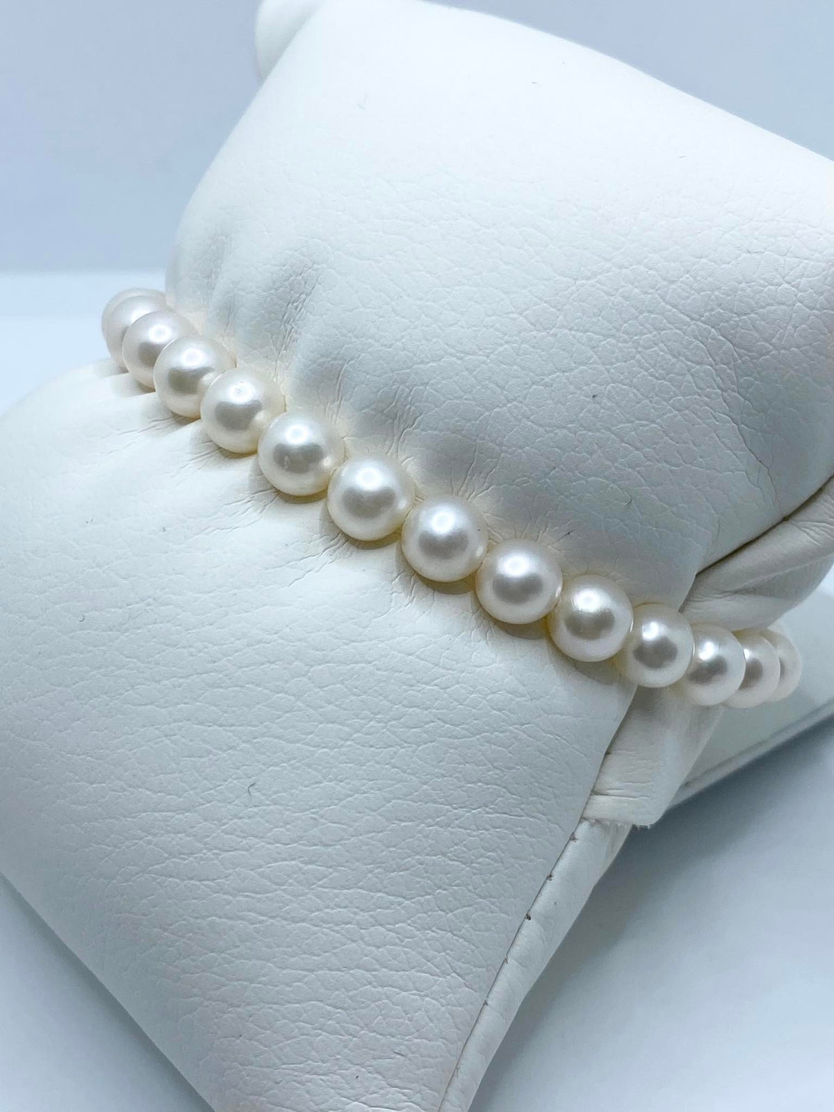 Bracciale Donna Oro 18KT con Perle Naturali mm 6-6,5