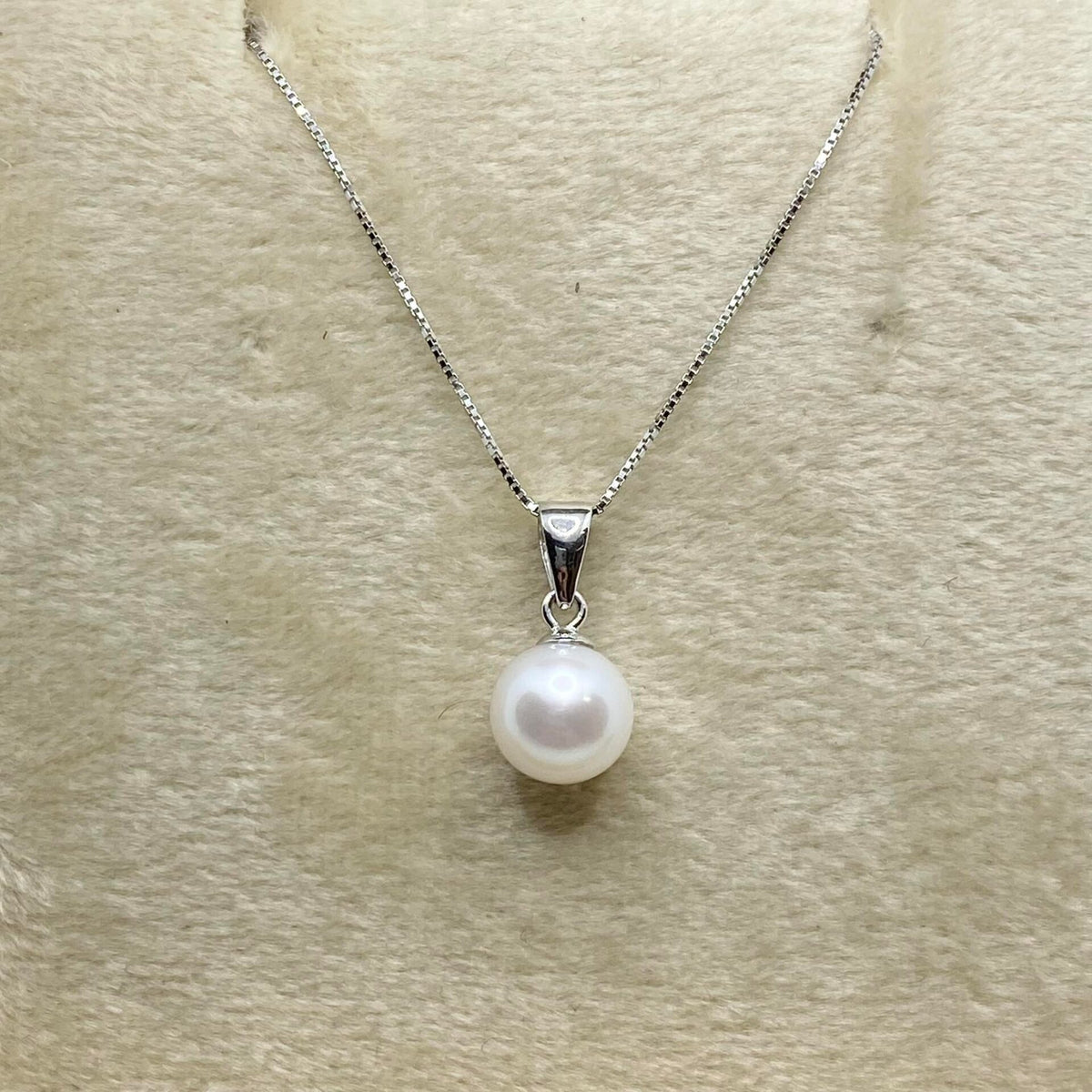 Collana Donna Oro 18KT con Perla Naturale mm 7-7,5