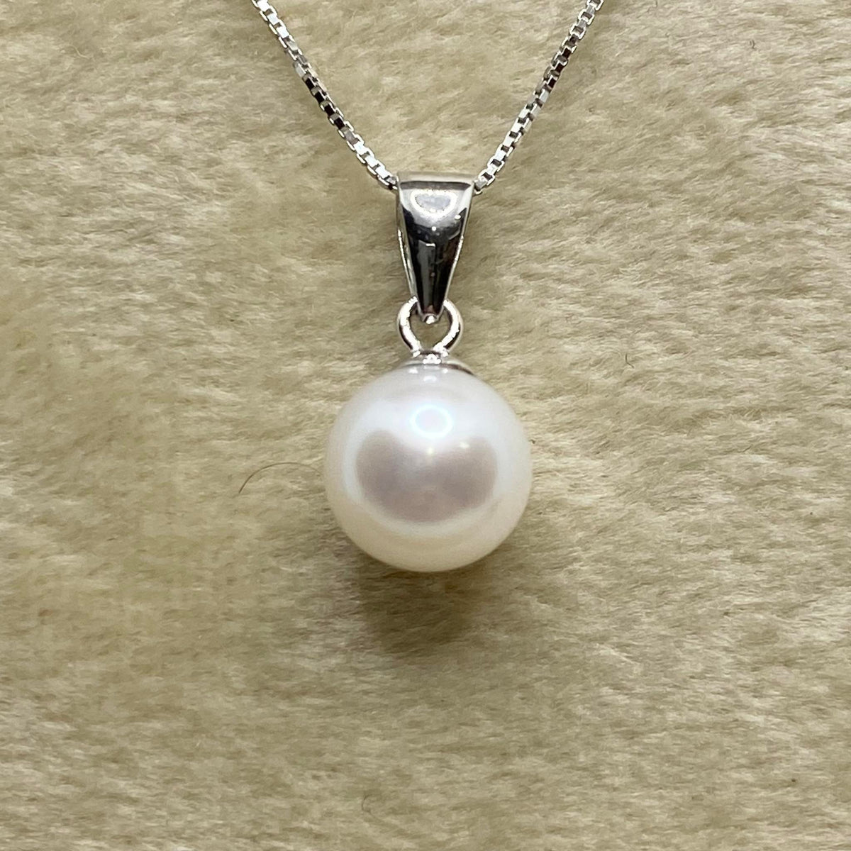Collana Donna Oro 18KT con Perla Naturale mm 7-7,5