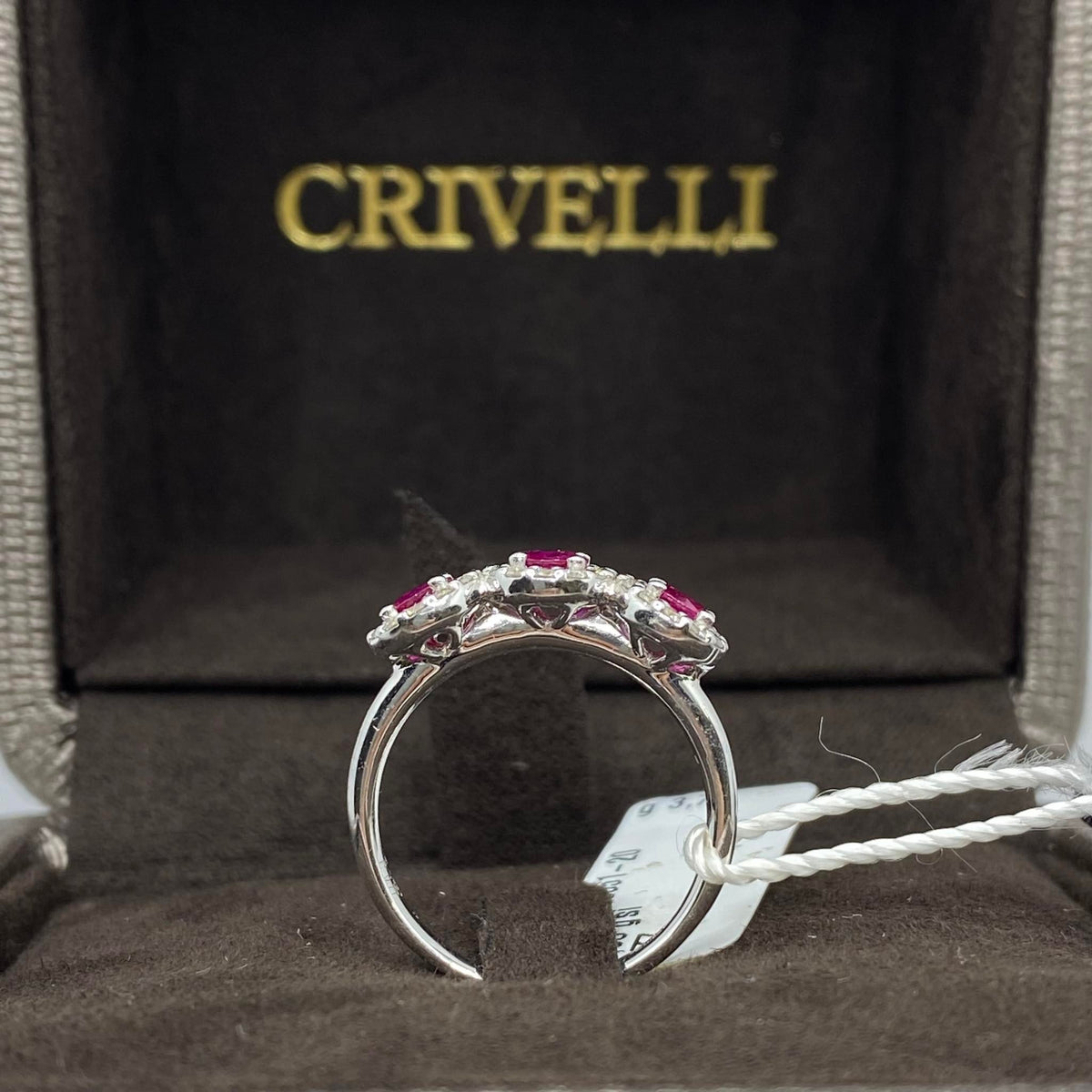 Anello Donna Trilogy Crivelli con Rubini Ct 0.77 e Diamanti