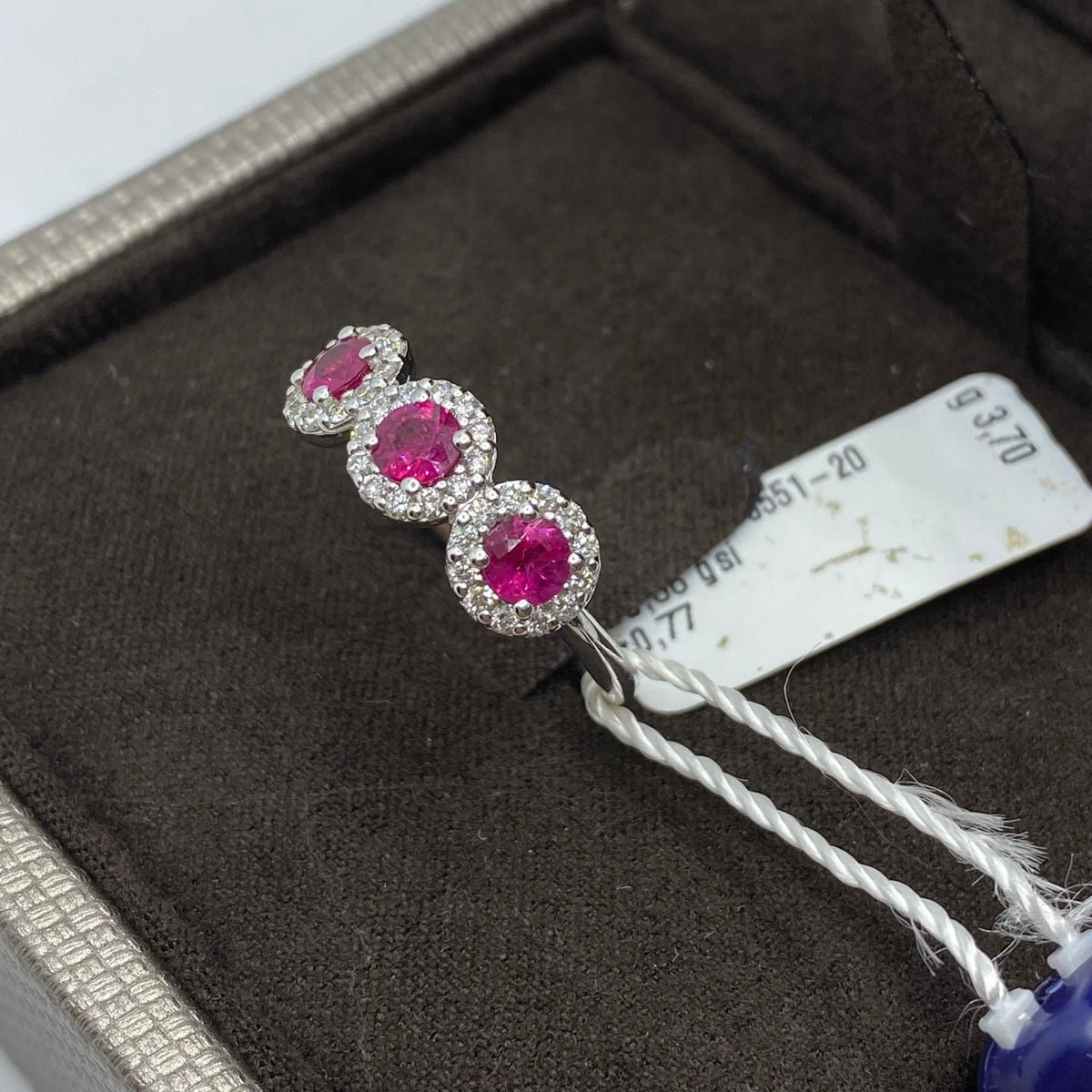 Anello Donna Trilogy Crivelli con Rubini Ct 0.77 e Diamanti