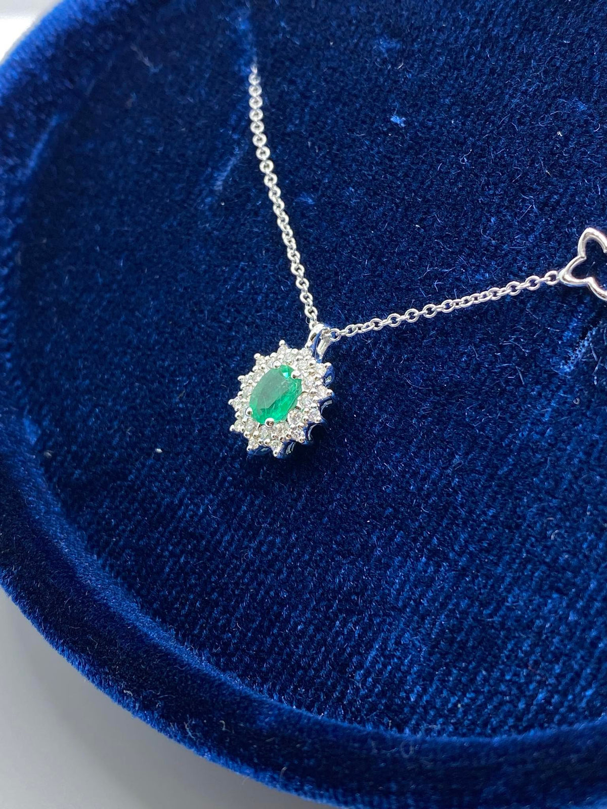 Collana Donna Recarlo con Smeraldo e Diamanti