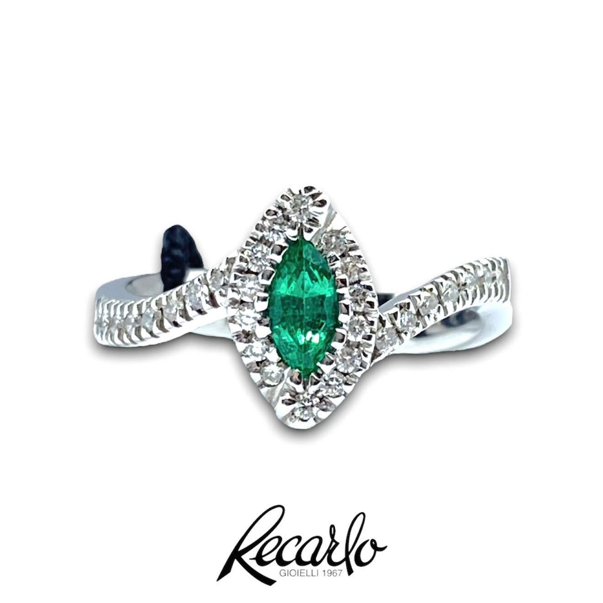 Anello Recarlo con Smeraldo Ct 0.23 - ZT827/BSME