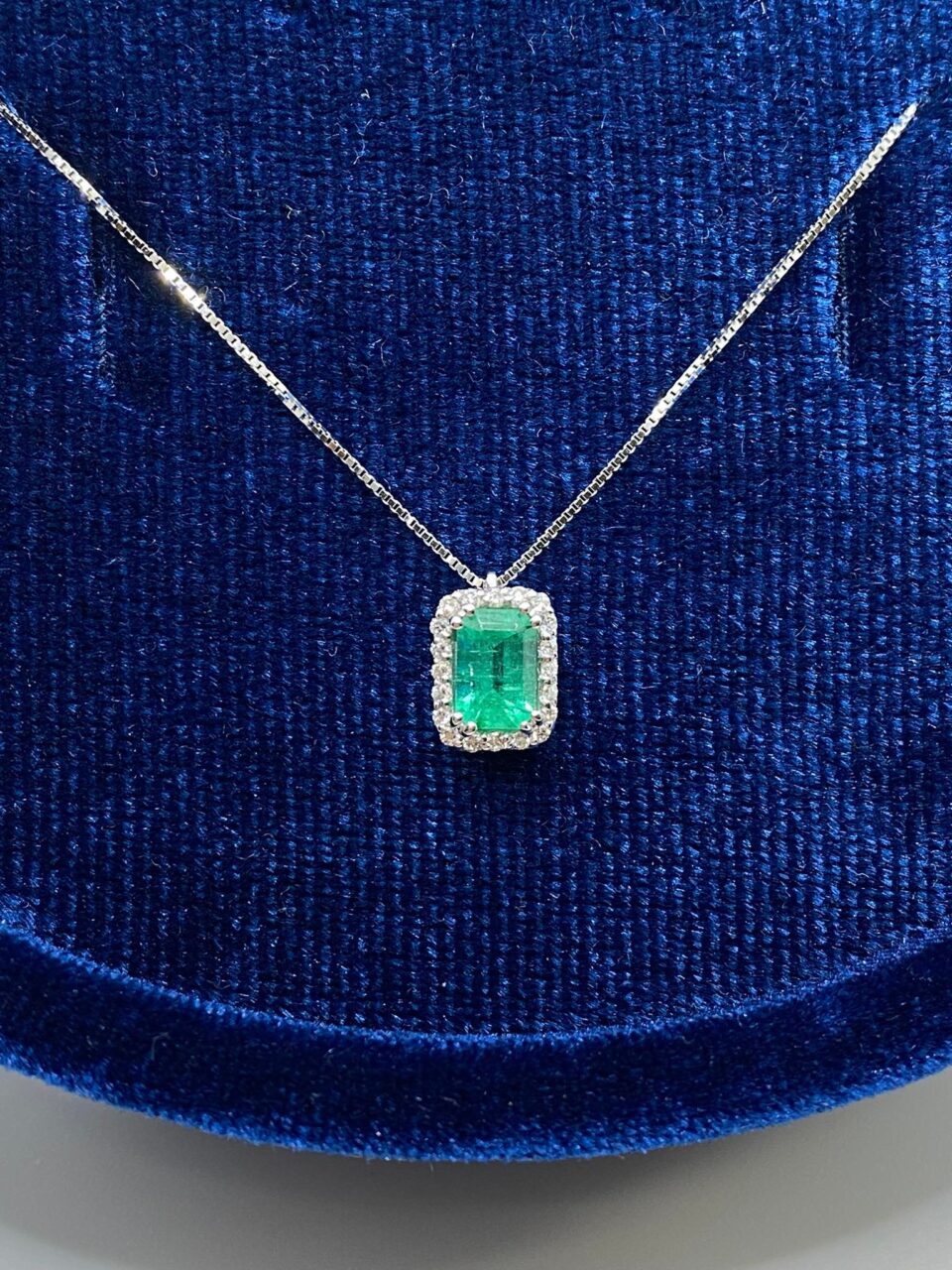 Collana Donna Recarlo con Smeraldo e Diamanti