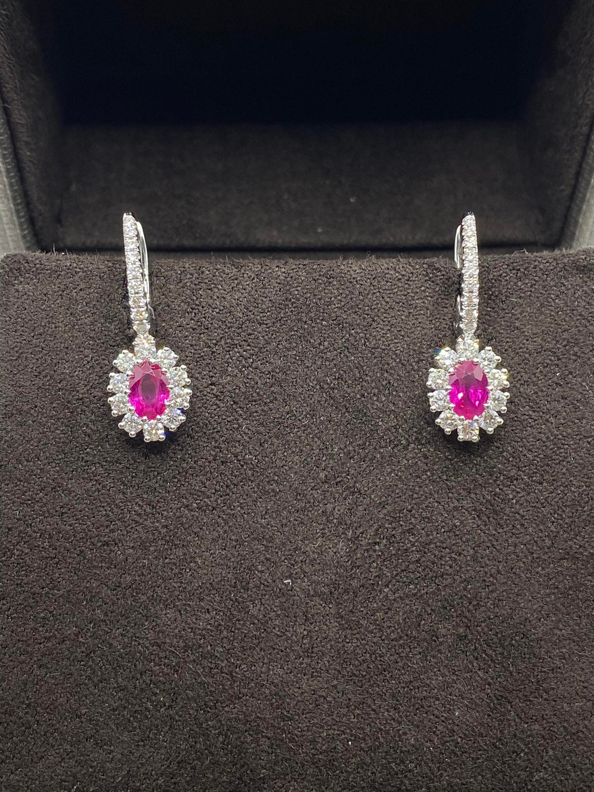 Orecchini Donna Crivelli con Rubino Ct 1,05 e Diamanti