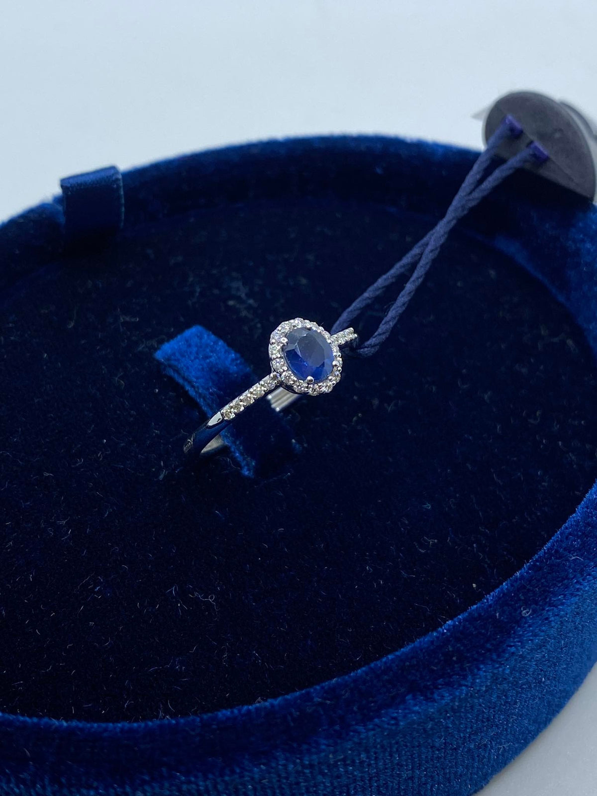 Anello Donna Recarlo Iris con Zaffiro e Diamanti