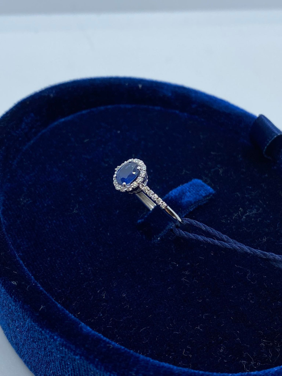 Anello Donna Recarlo Iris con Zaffiro e Diamanti