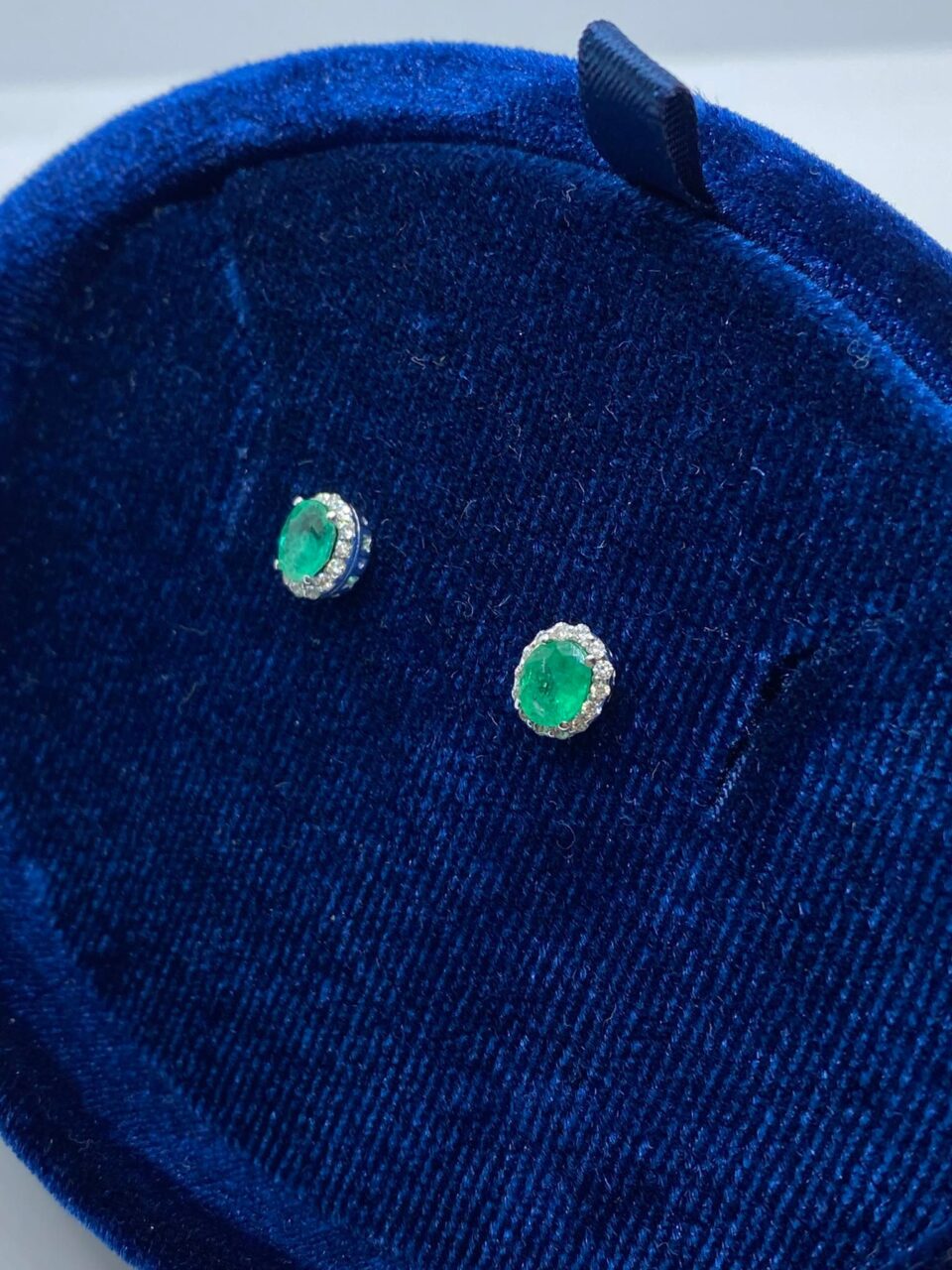 Orecchini Donna Recarlo Iris con Smeraldi e Diamanti
