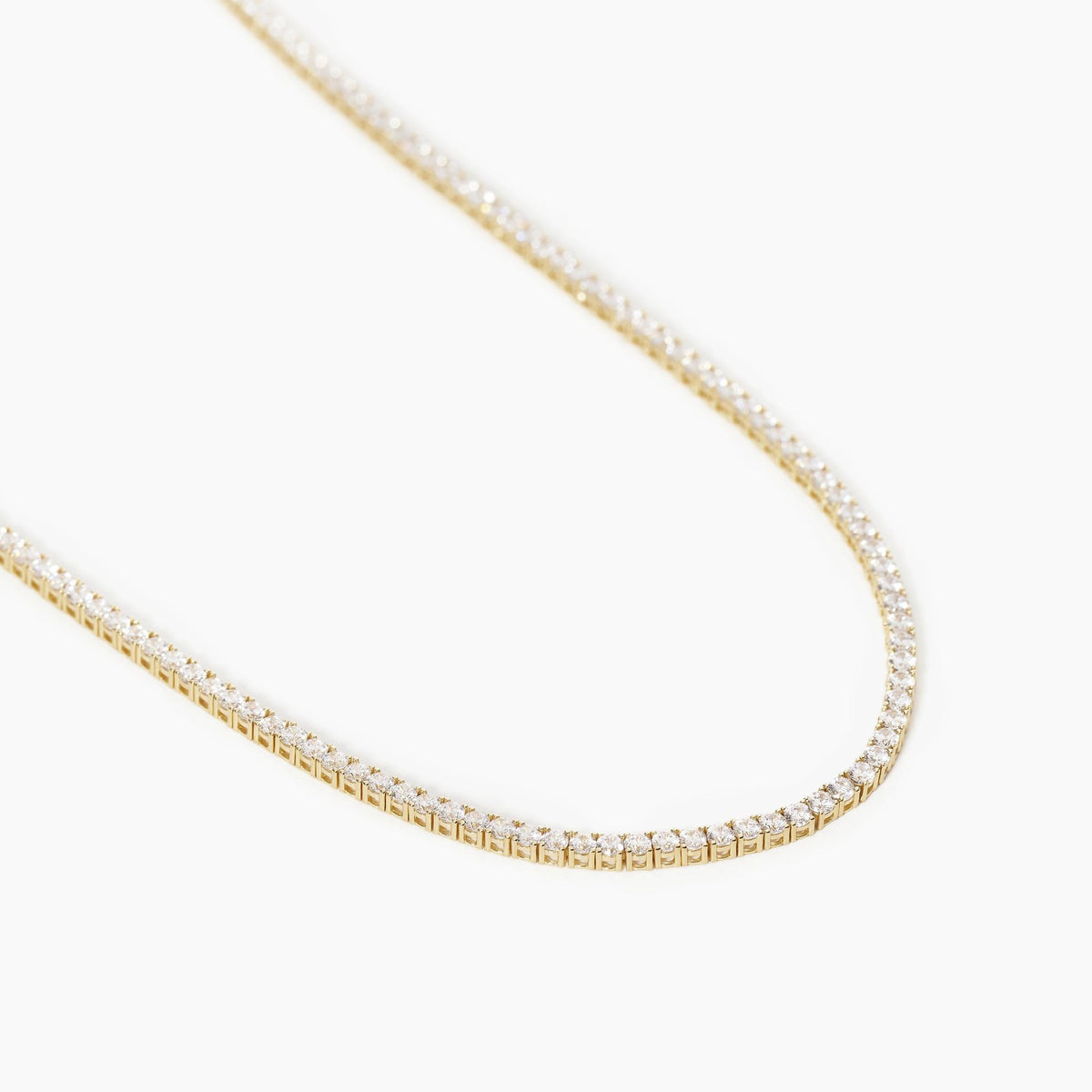 Collana Tennis Mabina in Argento Dorato - 553455