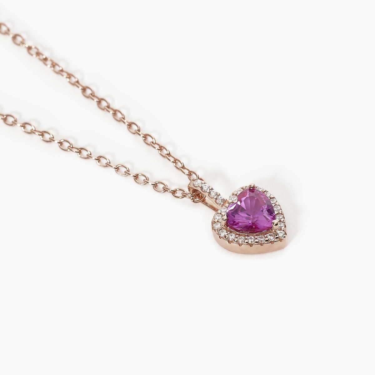 Collana Donna Mabina in Argento Rosè con Cuore - 553451