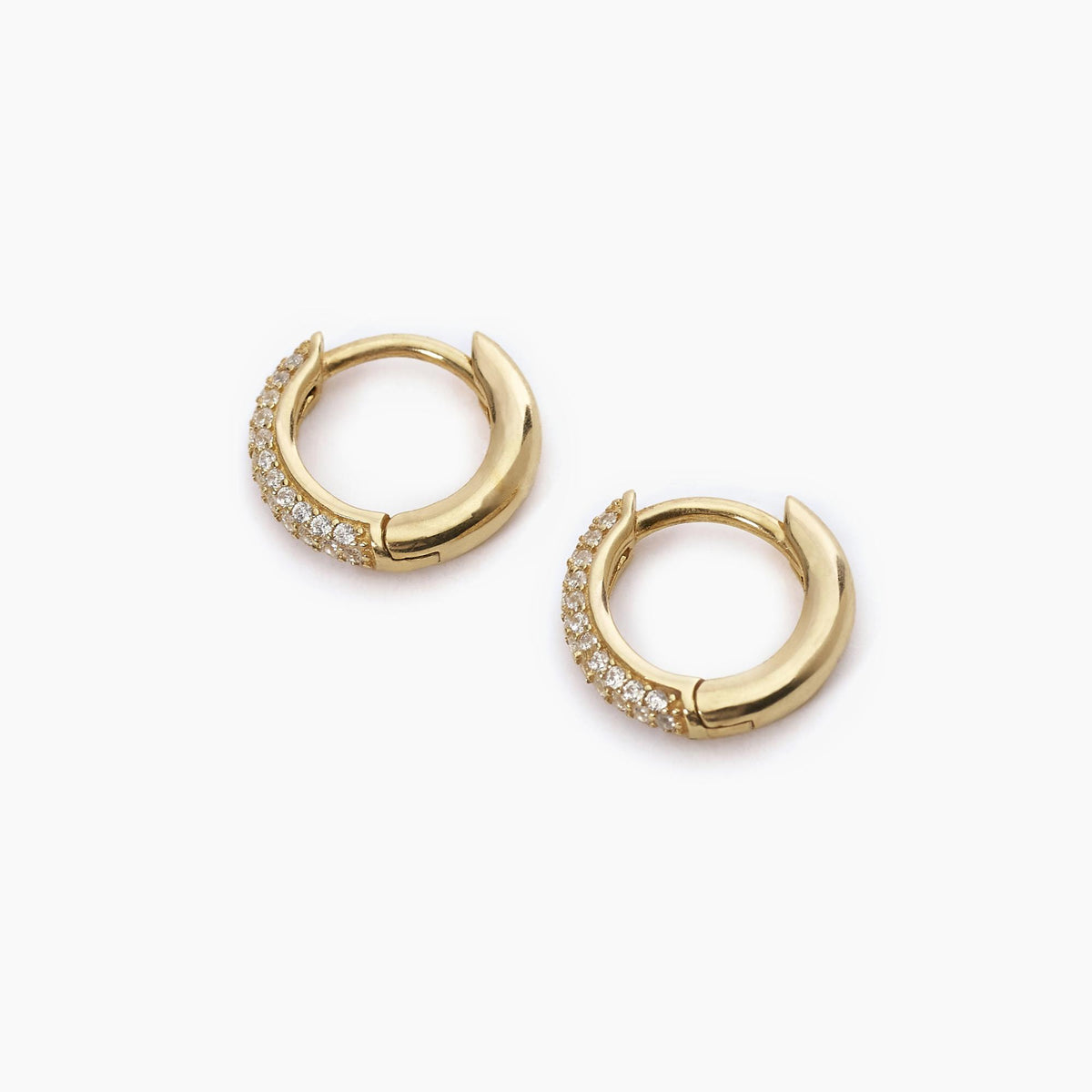 Orecchini Donna Mabina a Cerchio in Argento Dorato con Zirconi - 563520