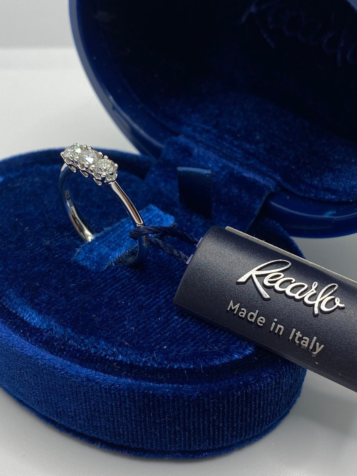 Anello Donna Trilogy Recarlo Anniversary con Diamanti Ct. 0.45