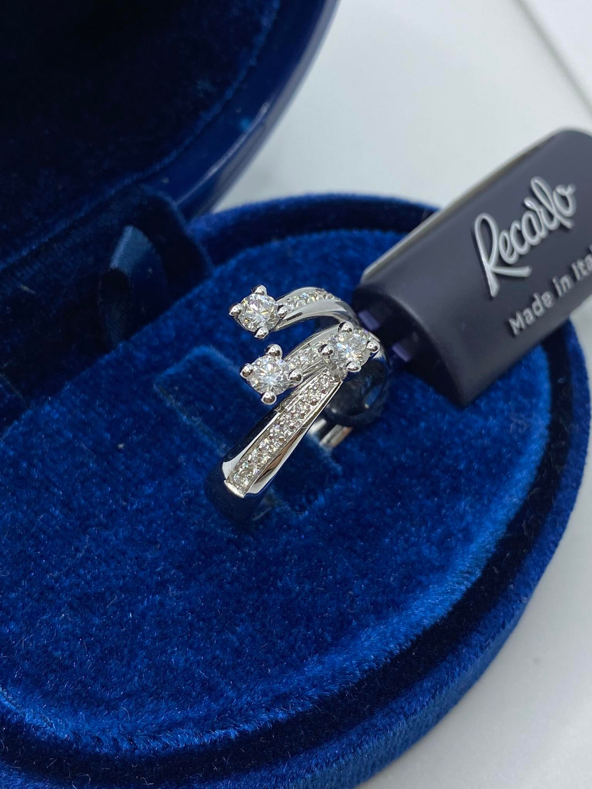 Anello Recarlo Trilogy Eternity con Diamanti Ct 0.64