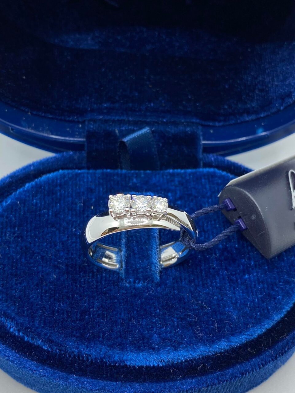 Anello Recarlo Trilogy Eternity con Diamanti Ct 0.42