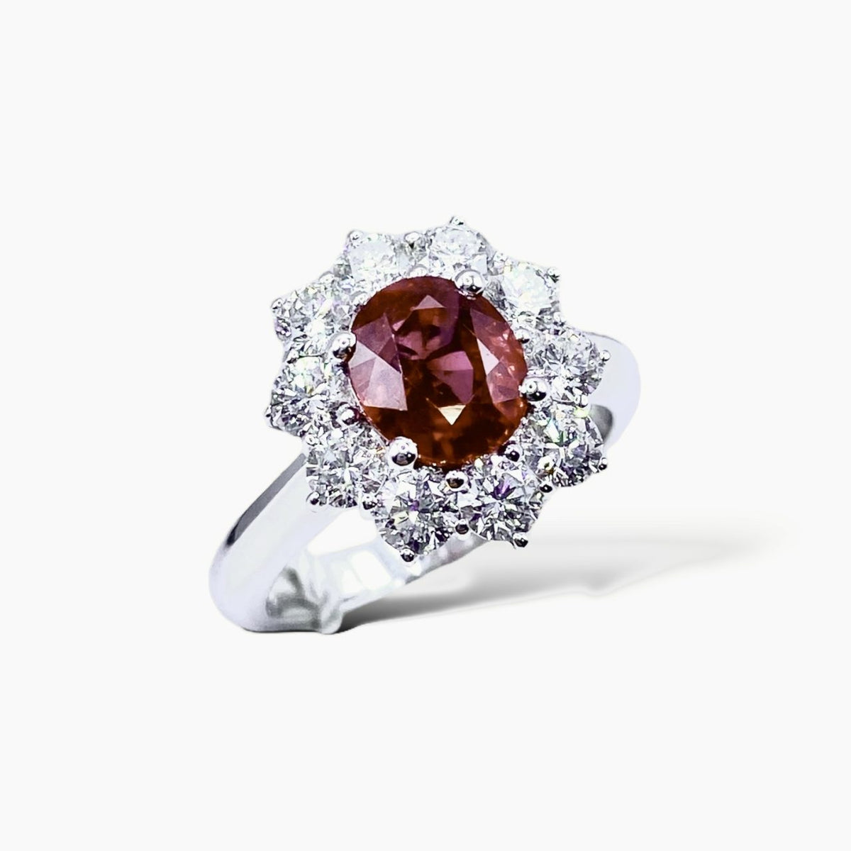 Anello Donna Crivelli Con Rubino Birmano CT 2.14 e Diamanti