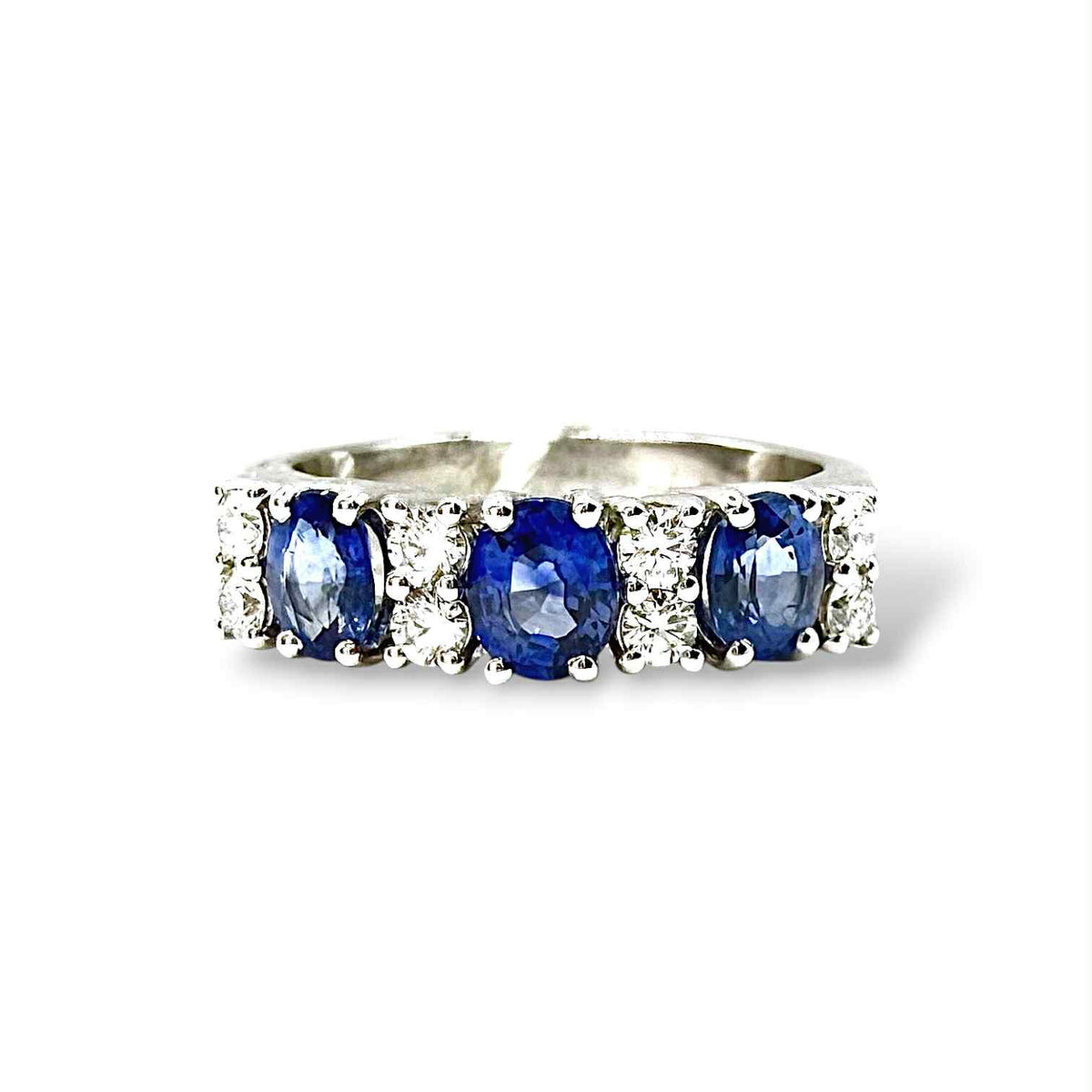Anello Trilogy Donna Crivelli con Zaffiri Ct 1,40 e Diamanti