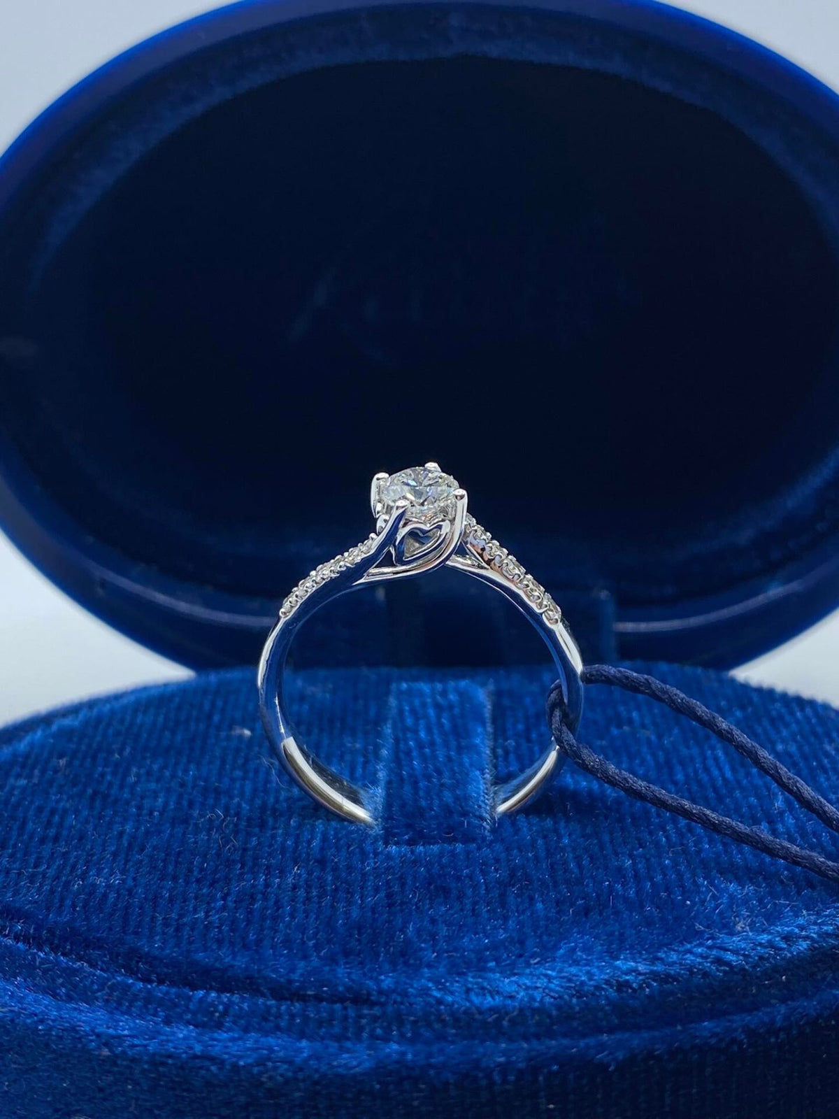 Anello Recarlo Solitario Anniversary con Diamanti Ct. 0.50