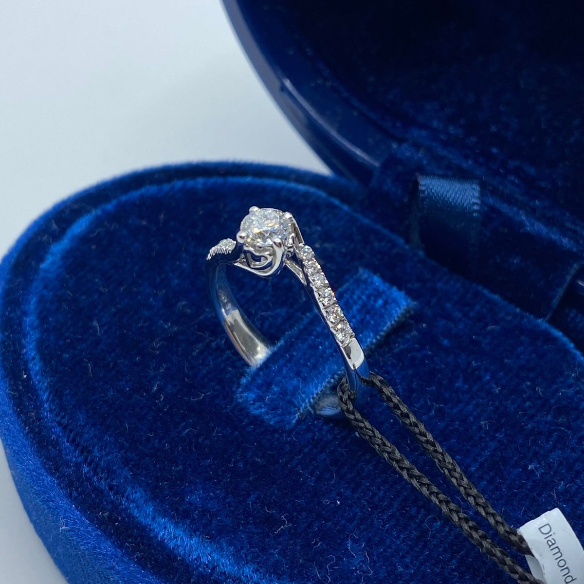 Anello Recarlo Solitario Anniversary con Diamanti Ct. 0.46
