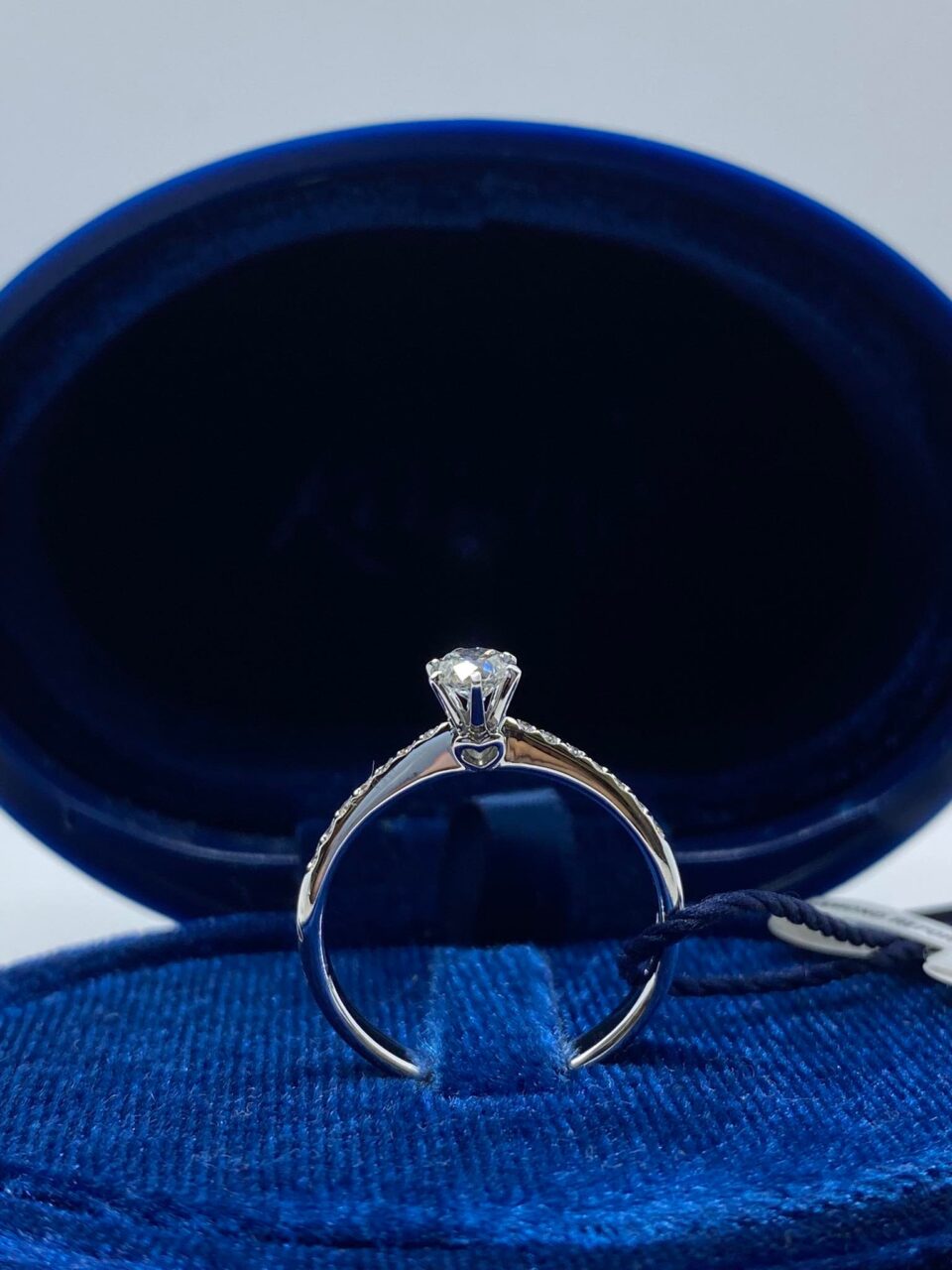 Anello Recarlo Solitario Anniversary Six con Diamanti Ct. 0.39