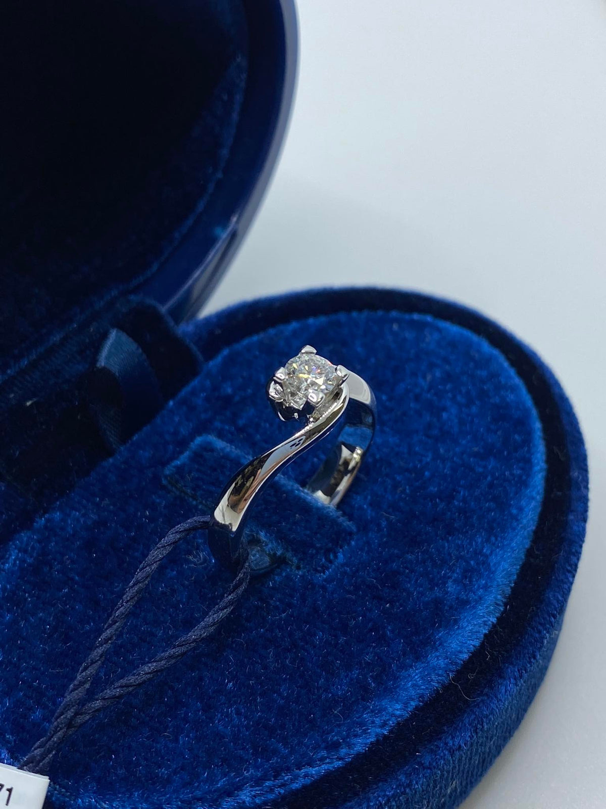Anello Recarlo Solitario Maria Teresa con Diamanti Ct. 0.31