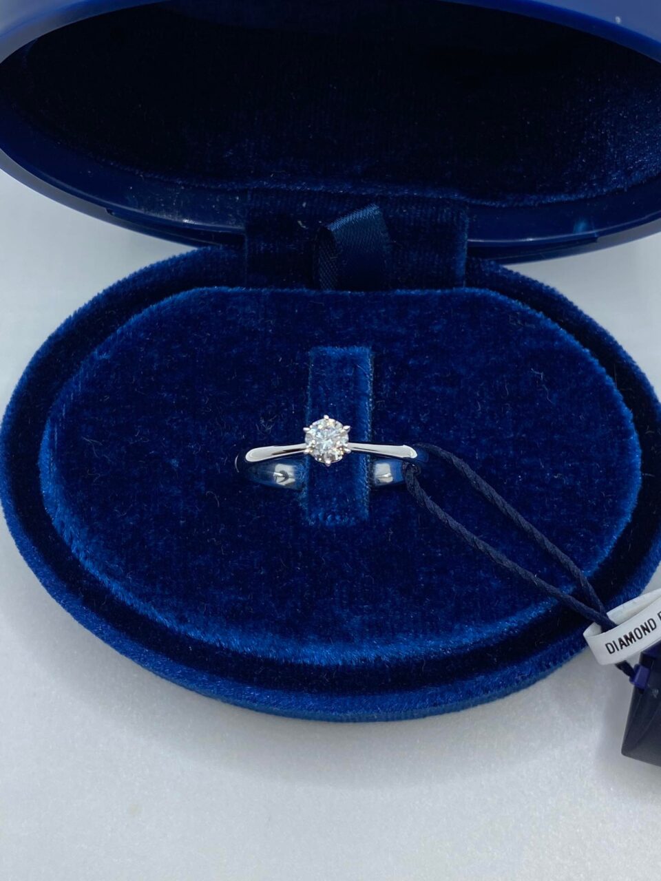Anello Recarlo Solitario Anniversary Six con Diamanti Ct. 0.24