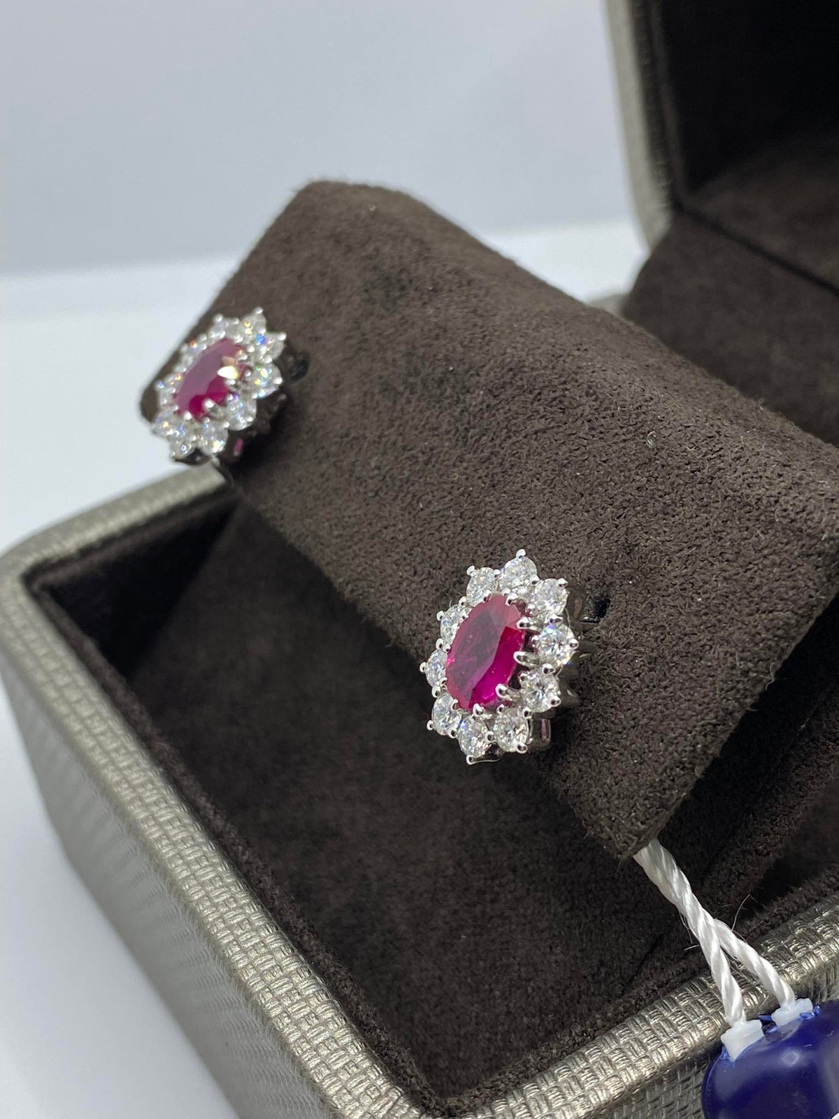 Orecchini Donna Crivelli con Diamanti e Rubino Ct. 1.98