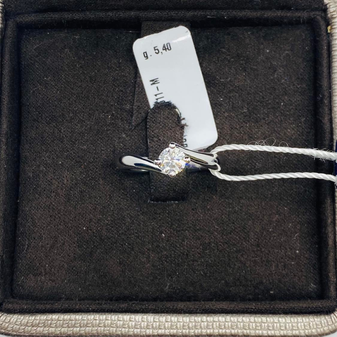 Anello Crivelli Solitario in Oro 18KT e Diamante Ct 0.45