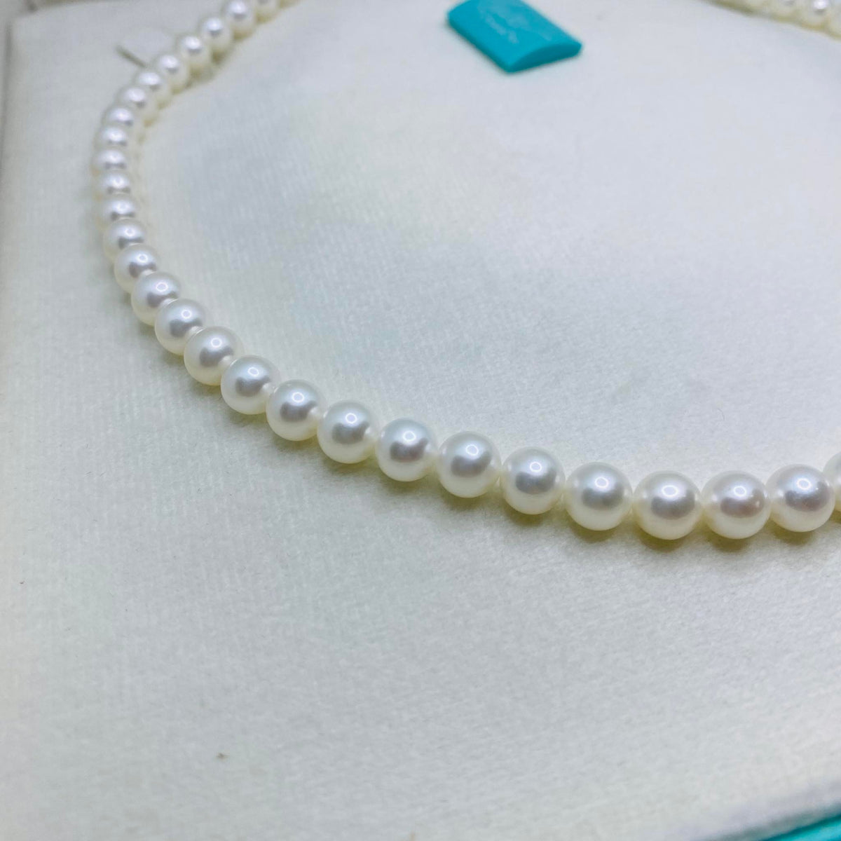 Collana Donna Oro 18KT con Perle Naturali mm 6-6,5