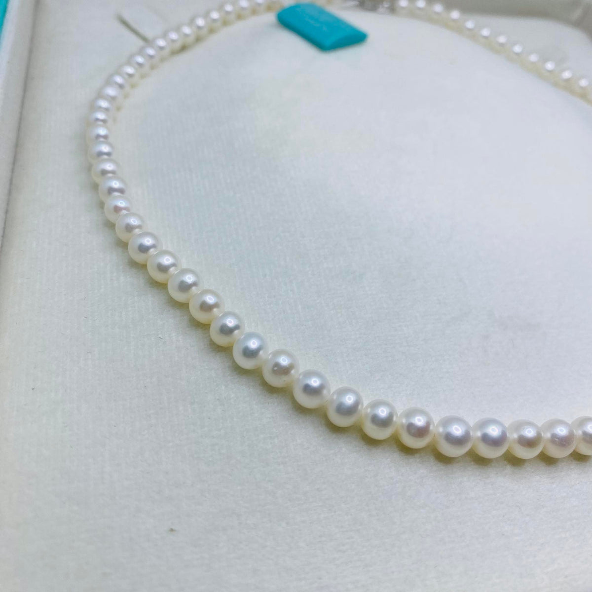 Collana Donna Oro 18KT con Perle Naturali mm 5-5,5