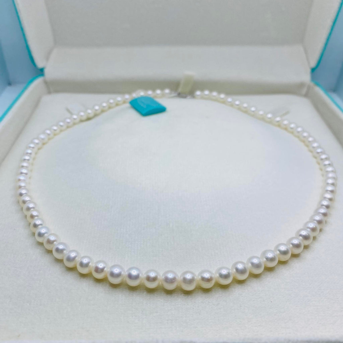 Collana Donna Oro 18KT con Perle Naturali mm 5-5,5