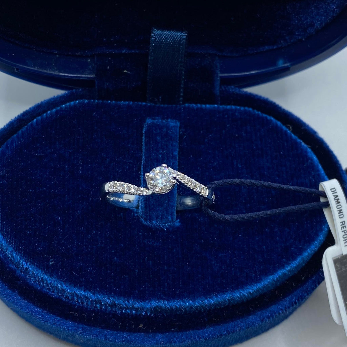 Anello Recarlo Solitario Anniversary con Diamanti Ct 0.34