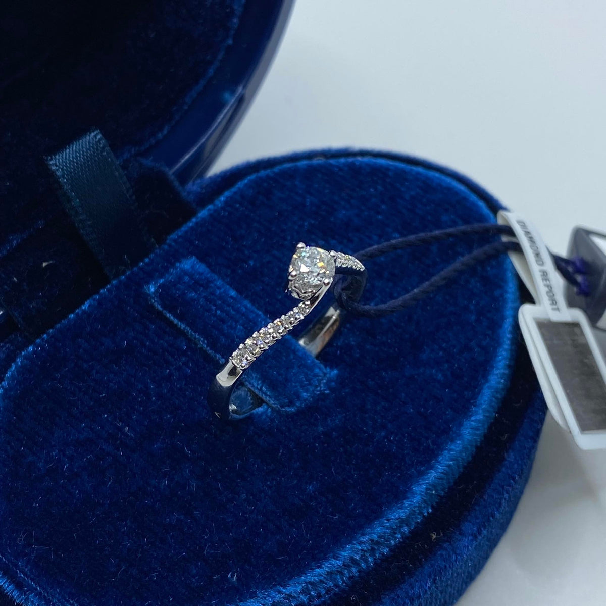 Anello Recarlo Solitario Anniversary con Diamanti Ct 0.34